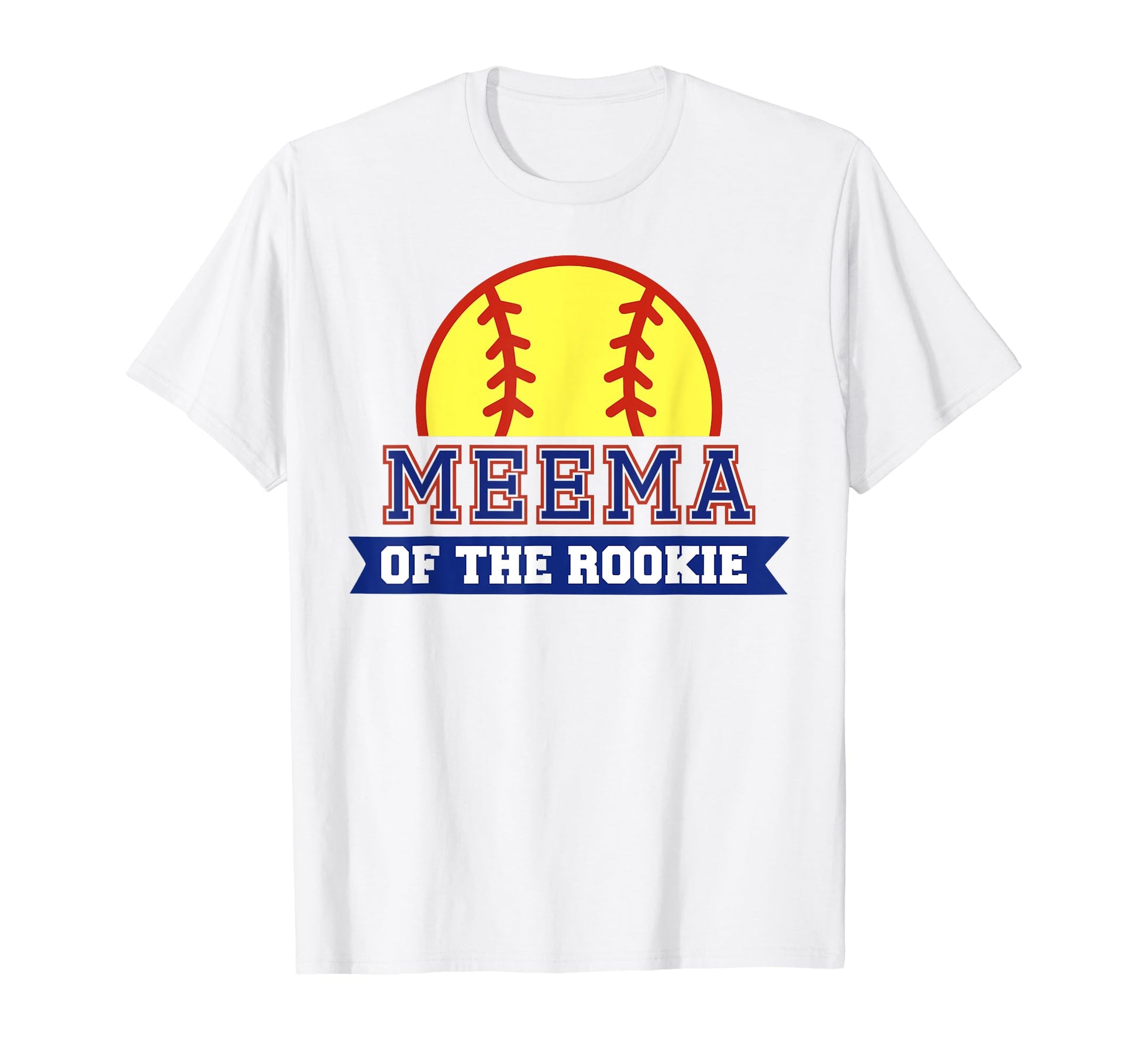 Meema Rookie 1St Birthday Softball T-Shirt - Unique Graphic Men Women - T-Shirt, Sweatshirt, Hoodie