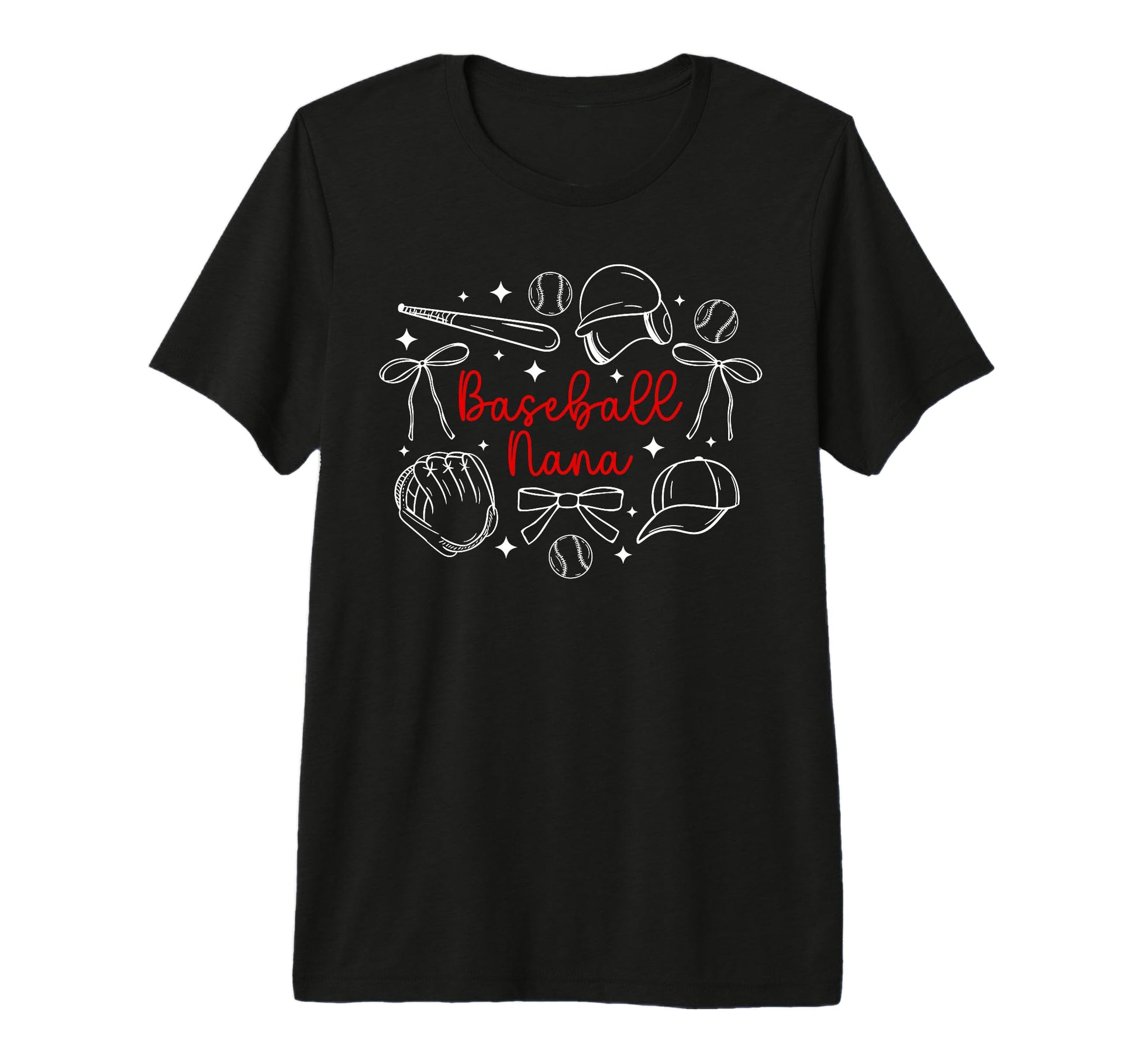 Baseball Nana Coquette Nana T-Shirt - Fun Novelty Design for Adults - T-Shirt, Sweatshirt, Hoodie