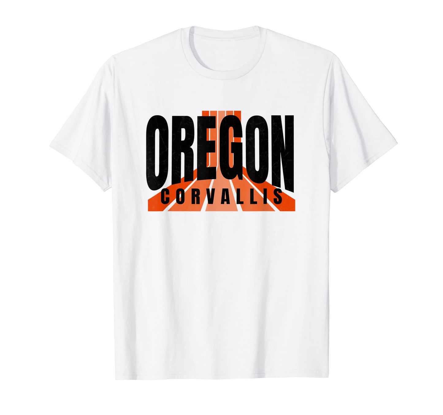 Corvallis Oregon Orange Black Corvallis T-Shirt - Minimalist Print Unisex - T-Shirt, Sweatshirt, Hoodie