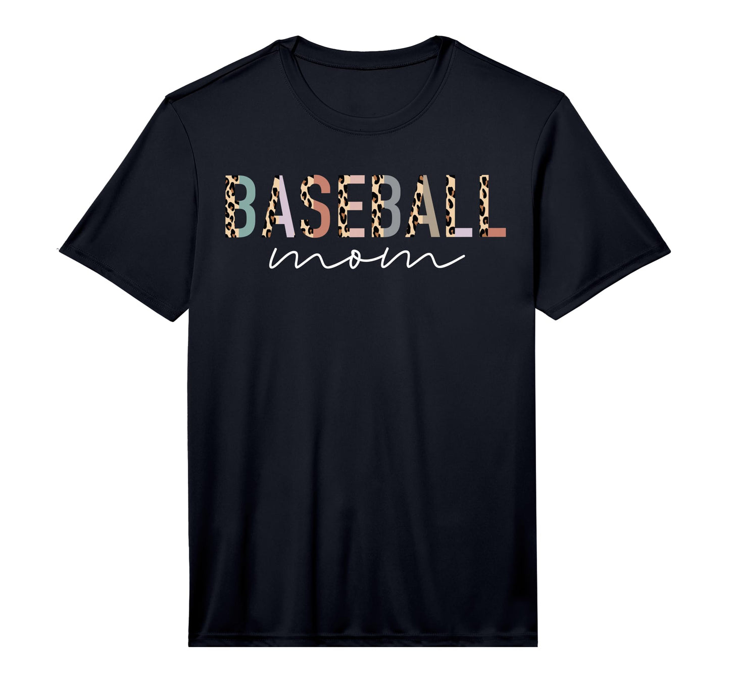 Mens Baseball Mom Gifts Leopard T-Shirt - Casual Everyday Wear for Adults - T-Shirt, Sweatshirt, Hoodie