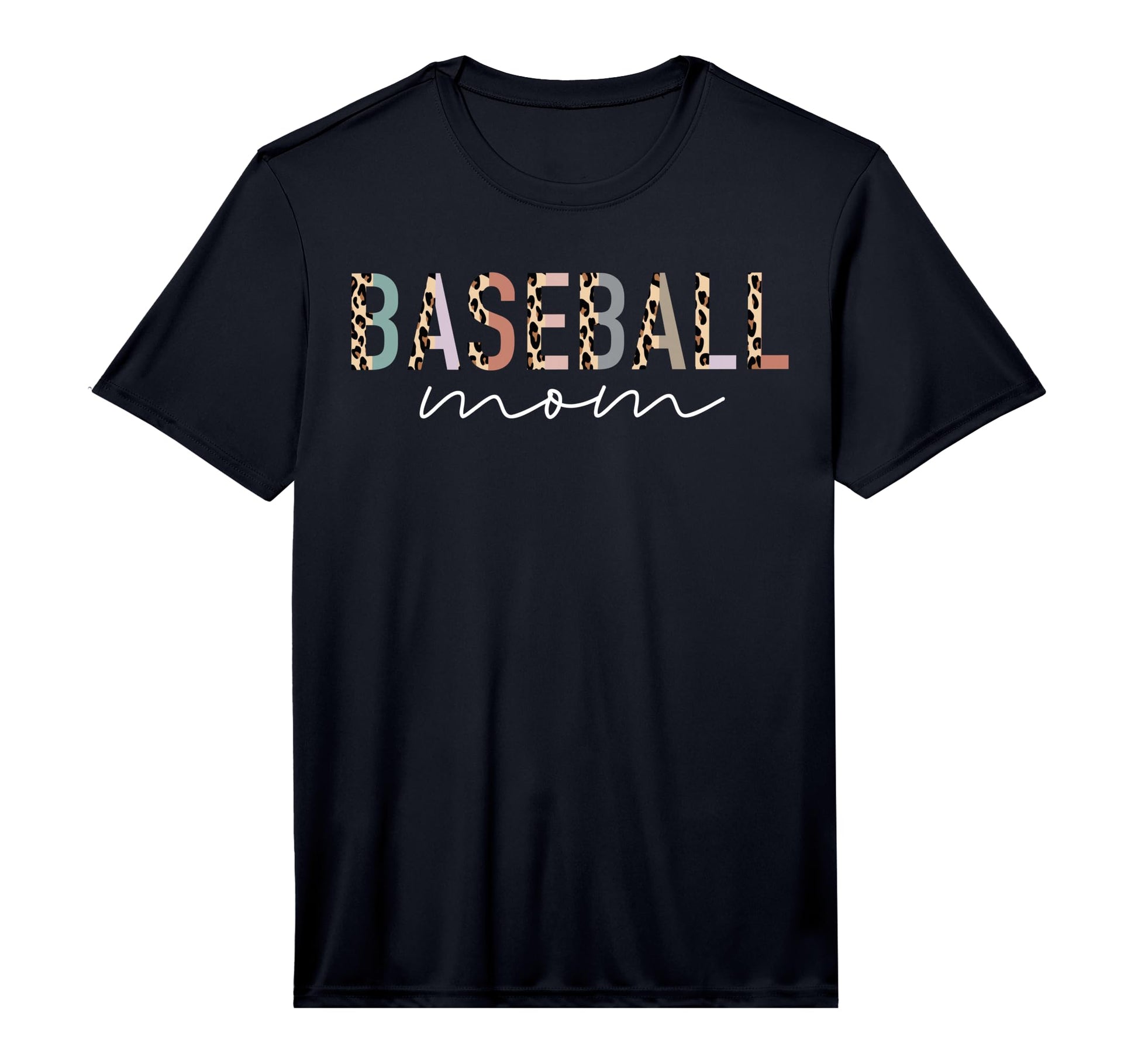 Mens Baseball Mom Gifts Leopard T-Shirt - Casual Everyday Wear for Adults - T-Shirt, Sweatshirt, Hoodie