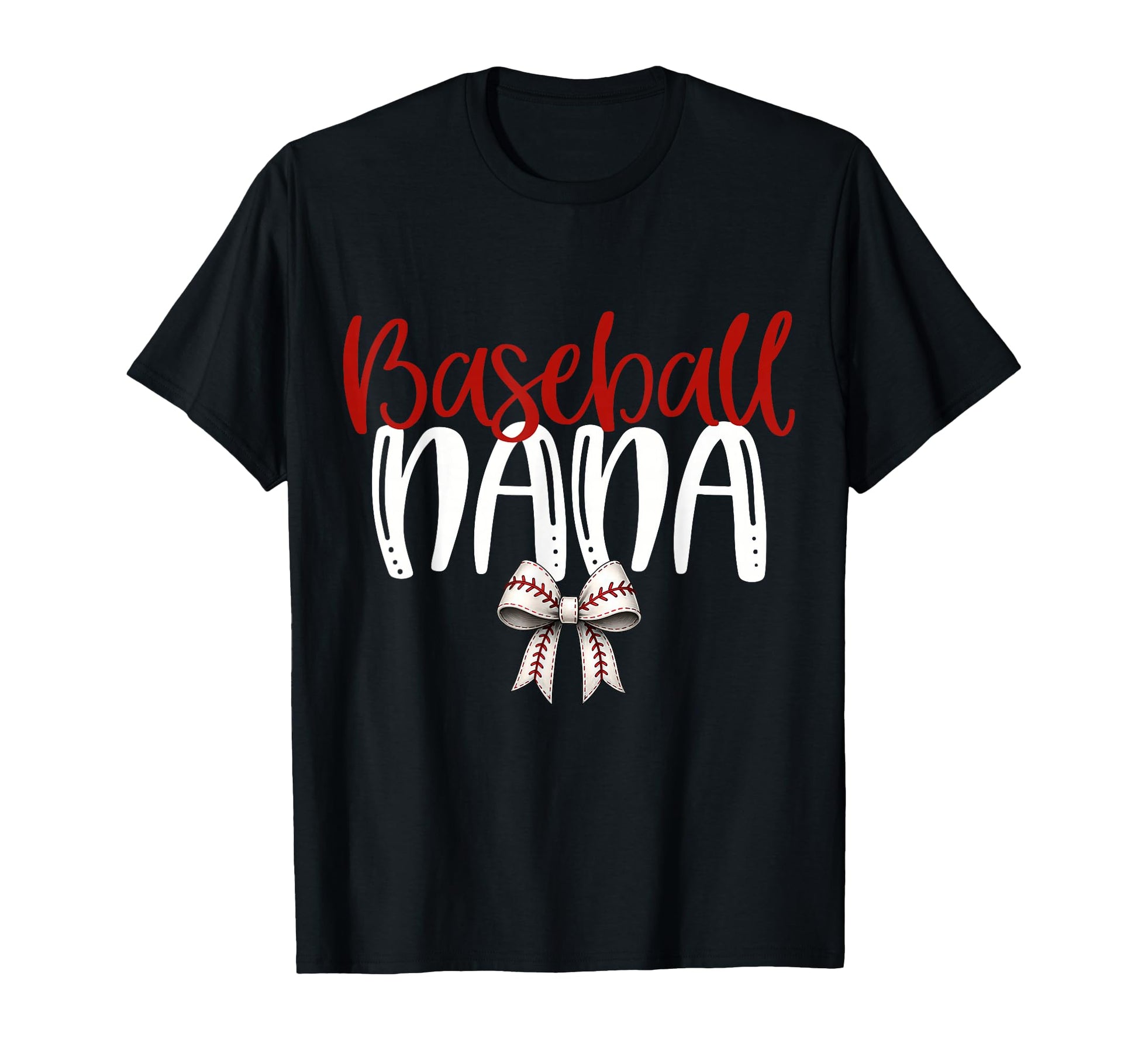 Baseball Nana Coquette Bow Game Day T-Shirt - Graphic Print Unisex - T-Shirt, Sweatshirt, Hoodie