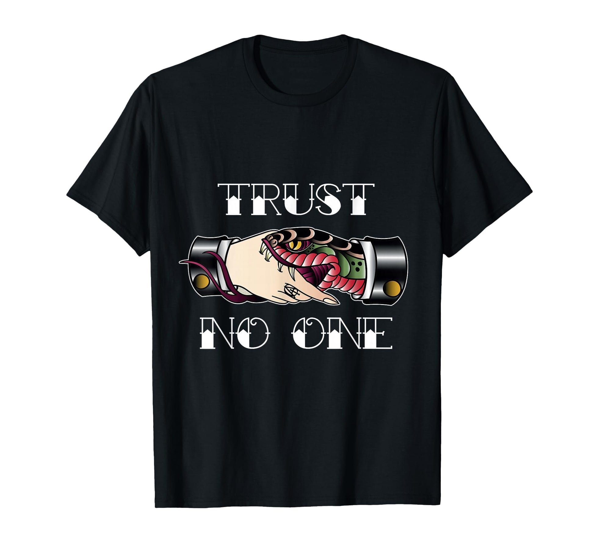 Trust No One American Traditional T-Shirt - Fun Novelty Design for Adults - T-Shirt, Sweatshirt, Hoodie