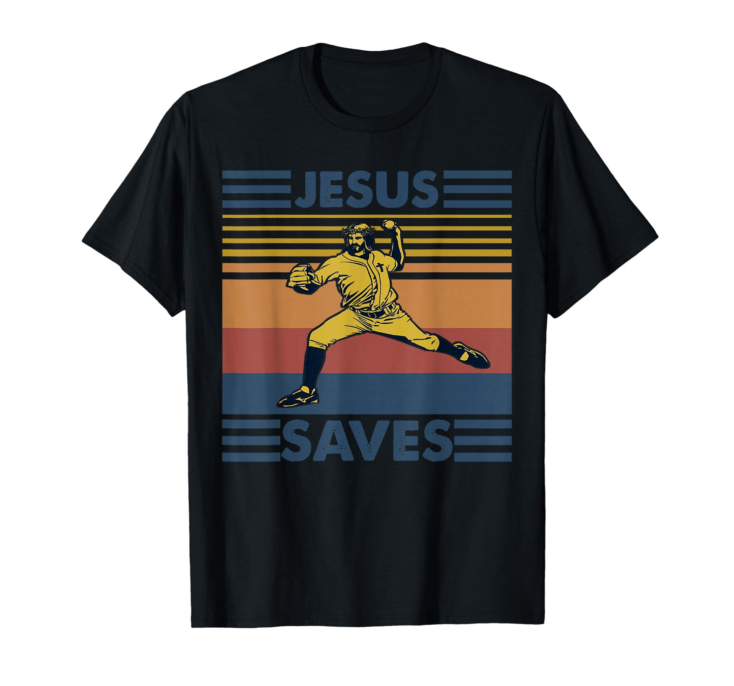 Distressed Jesus Saves Baseball T-Shirt - Casual Everyday Wear Men Women - T-Shirt, Sweatshirt, Hoodie