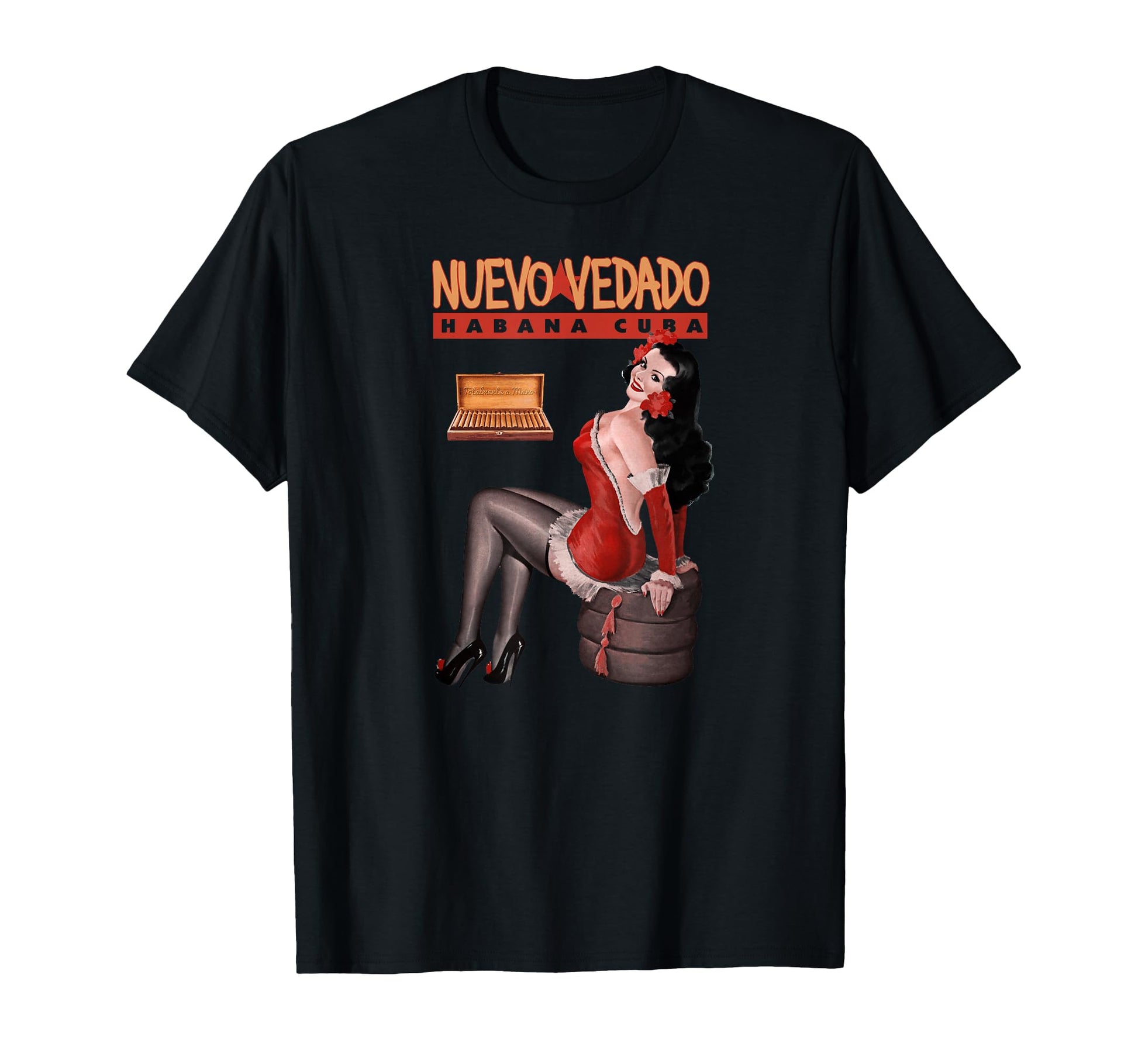Nuevo Vedado Cigar Advertisement T-Shirt - Casual Everyday Wear Unisex - T-Shirt, Sweatshirt, Hoodie