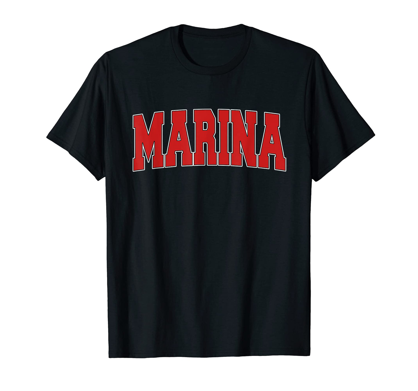 Marina Ca California Varsity Usa T-Shirt - Fun Novelty Design for Adults - T-Shirt, Sweatshirt, Hoodie