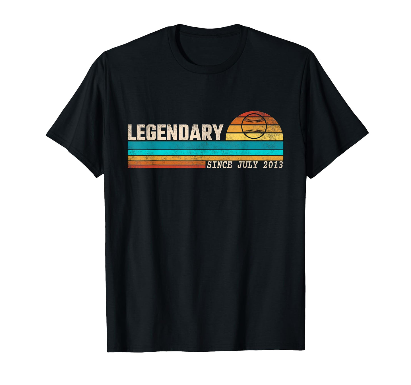 Baseball Player Legend Since July T-Shirt - Aesthetic Graphic for Adults - T-Shirt, Sweatshirt, Hoodie
