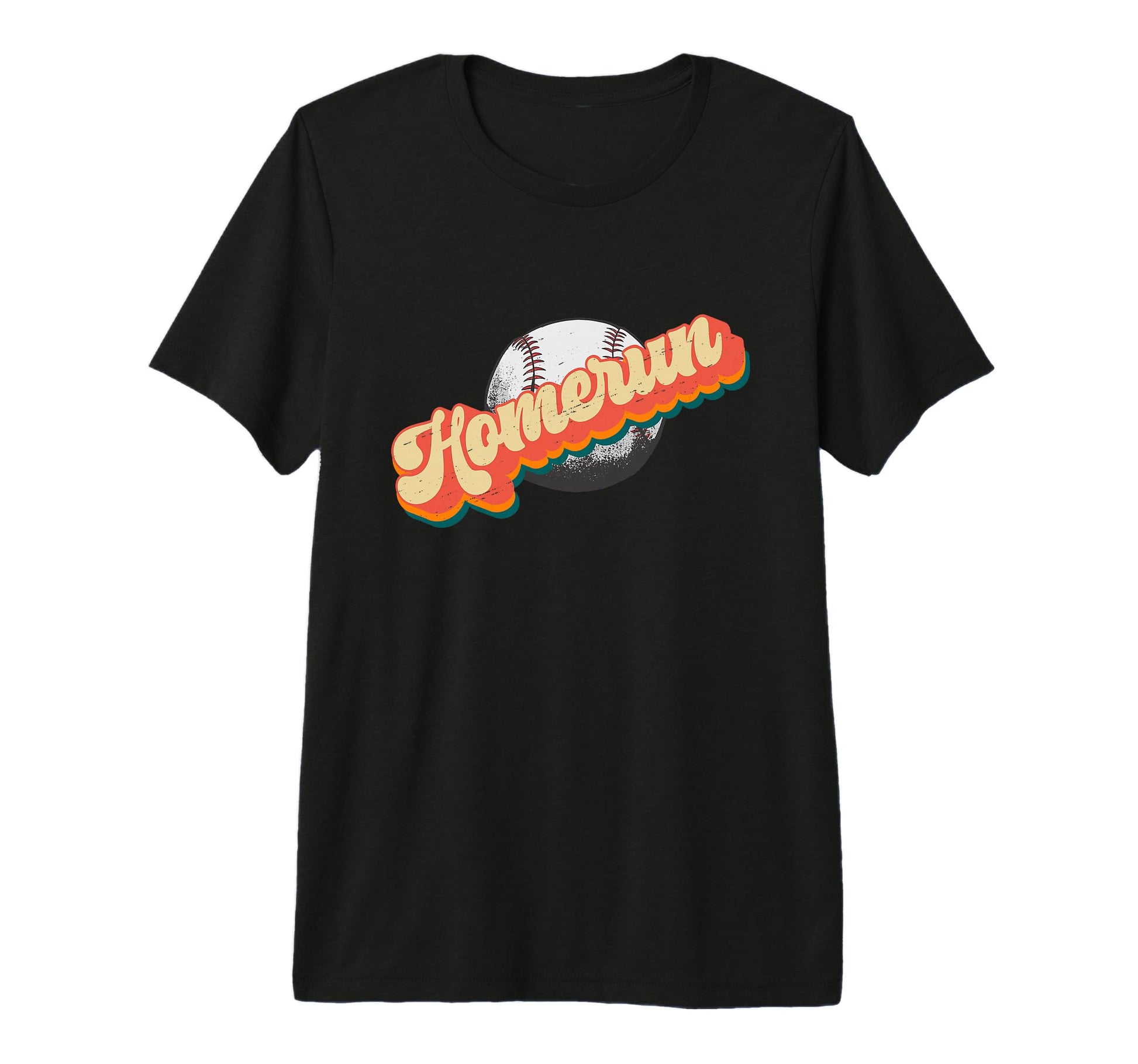 Homerun Baseball Baseball Tri Blend T-Shirt - Unique Graphic Men Women - T-Shirt, Sweatshirt, Hoodie