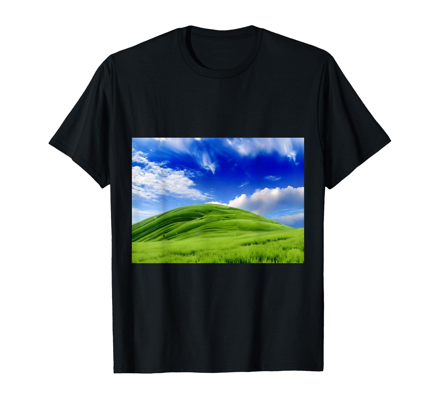 Frutiger Aero Meadow Aesthetic Y2K T-Shirt - Aesthetic Graphic for Adults - T-Shirt, Sweatshirt, Hoodie
