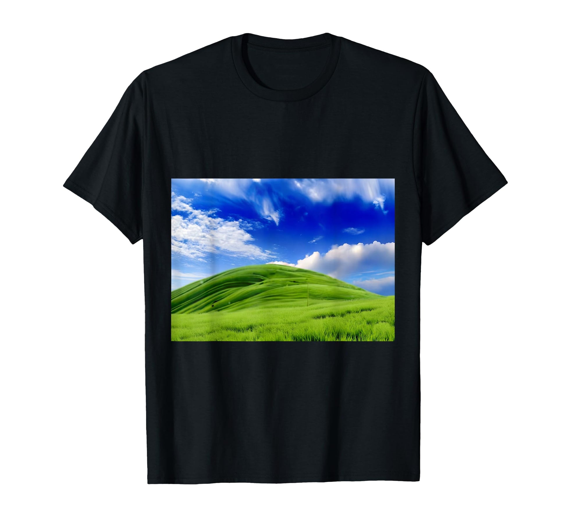 Frutiger Aero Meadow Aesthetic Y2K T-Shirt - Aesthetic Graphic for Adults - T-Shirt, Sweatshirt, Hoodie