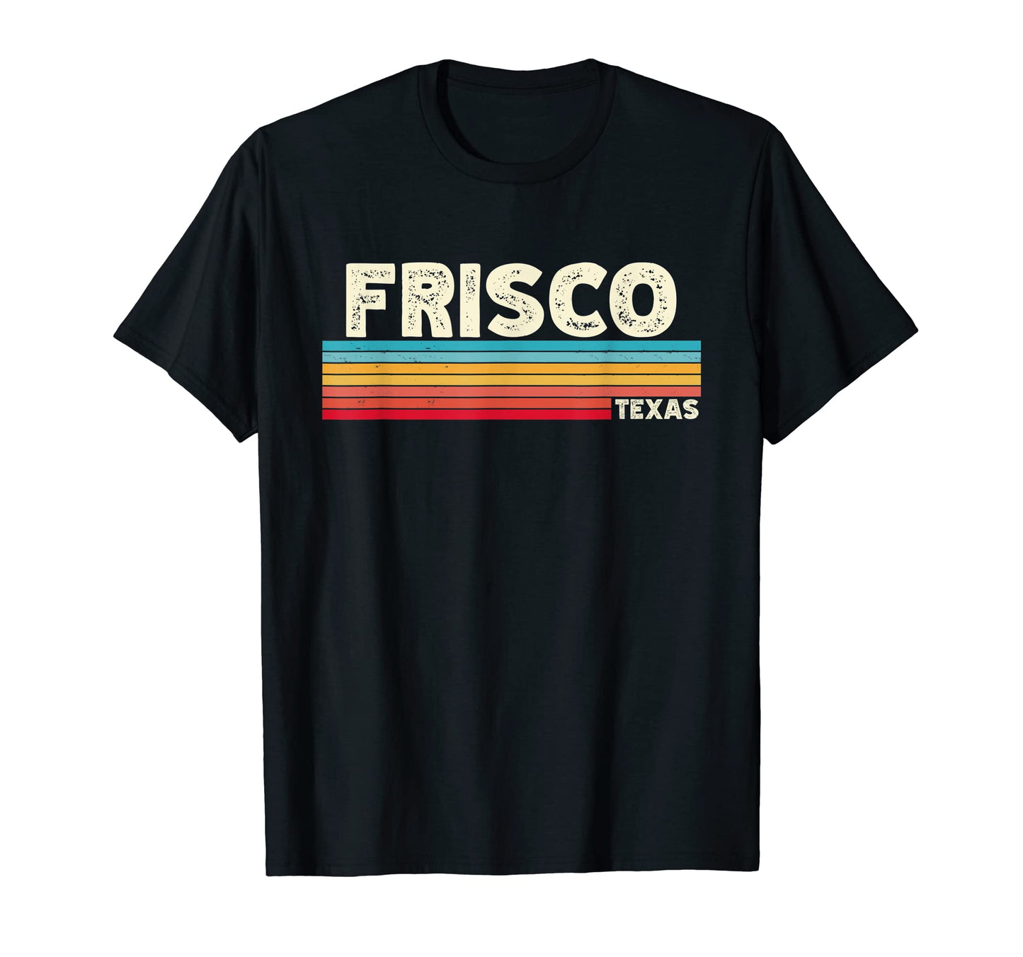 Native Frisco Texas Tx Stripes State 70S T-Shirt - Custom Art Print Unisex - T-Shirt, Sweatshirt, Hoodie
