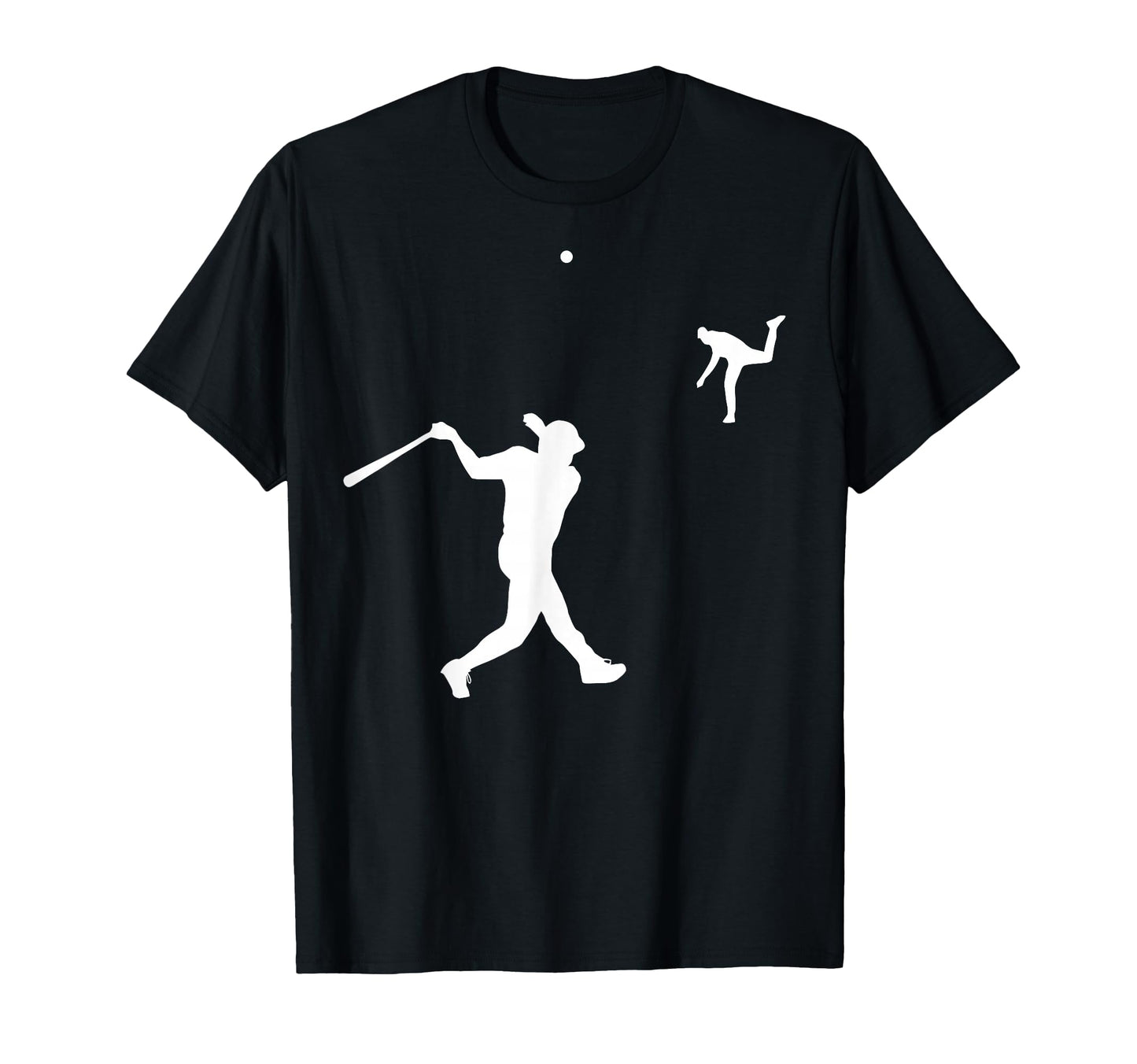 Baseball Hitter Home Run Shape Simple T-Shirt - Unique Graphic for Adults - T-Shirt, Sweatshirt, Hoodie