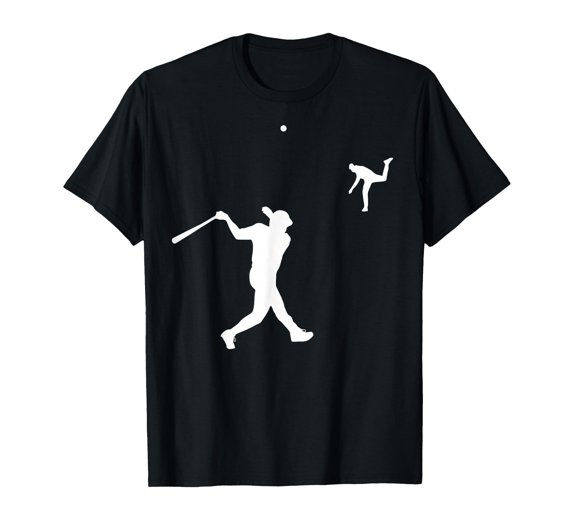 Baseball Hitter Home Run Shape Simple T-Shirt - Unique Graphic for Adults - T-Shirt, Sweatshirt, Hoodie