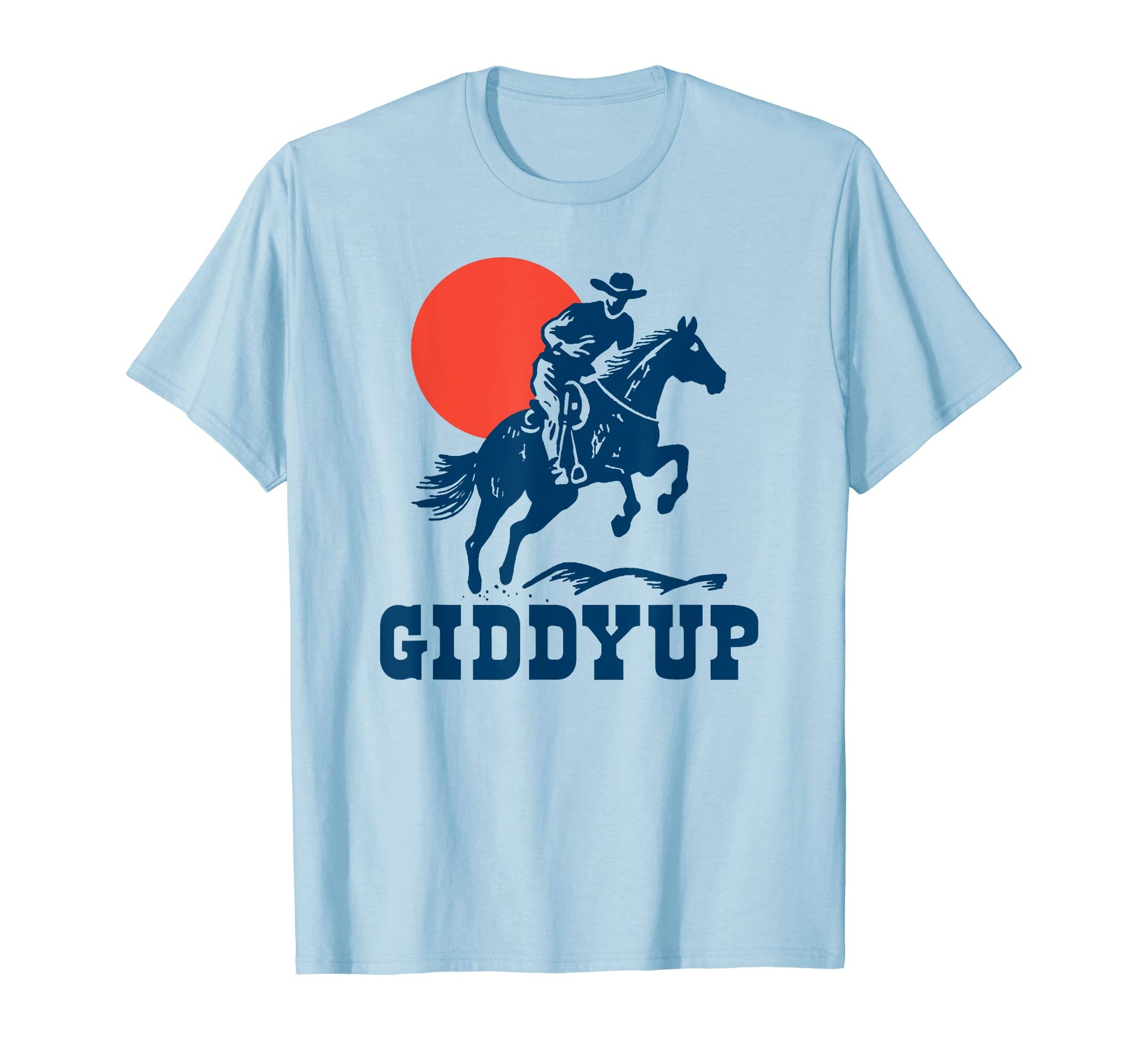 Giddyup Country Western Cowboy Gunslinger T-Shirt - Minimalist Print Unisex - T-Shirt, Sweatshirt, Hoodie