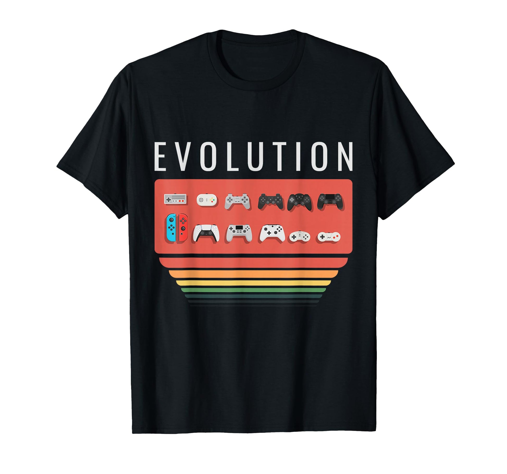 Gaming Controller Evolution 80S 90S T-Shirt - Streetwear Style Men Women - T-Shirt, Sweatshirt, Hoodie