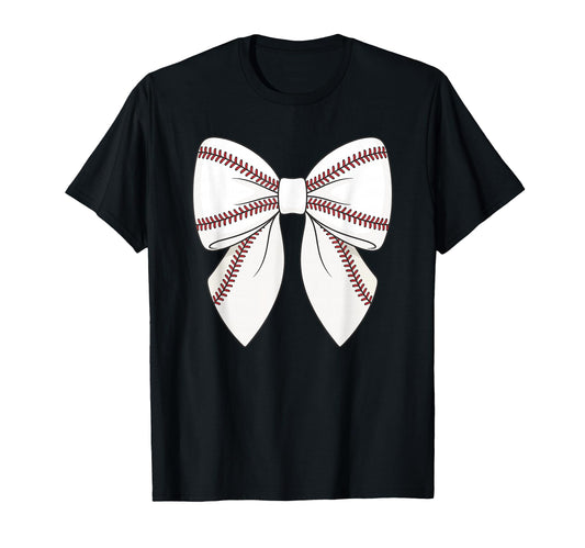 Baseball Coquette Bow T-Shirt - Aesthetic Graphic for Adults - T-Shirt, Sweatshirt, Hoodie