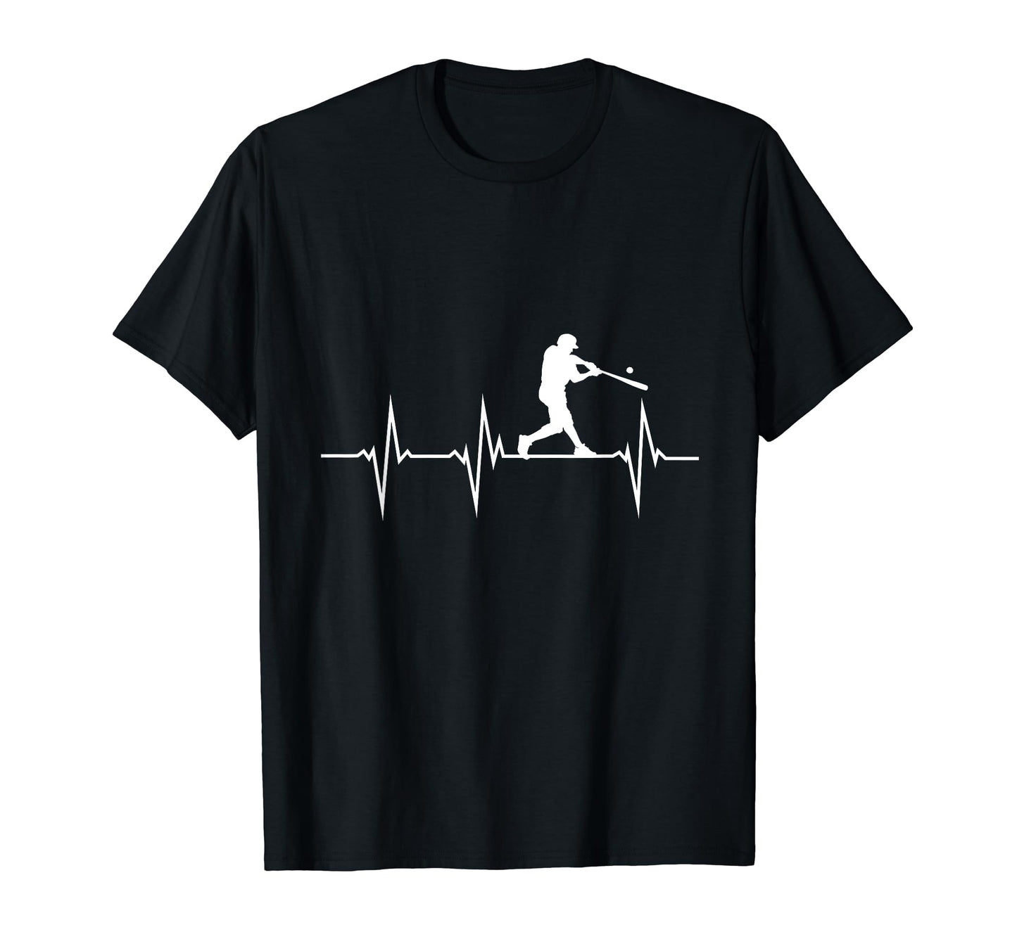 Funny Heartbeat Baseball Player T-Shirt - Casual Everyday Wear Unisex - T-Shirt, Sweatshirt, Hoodie