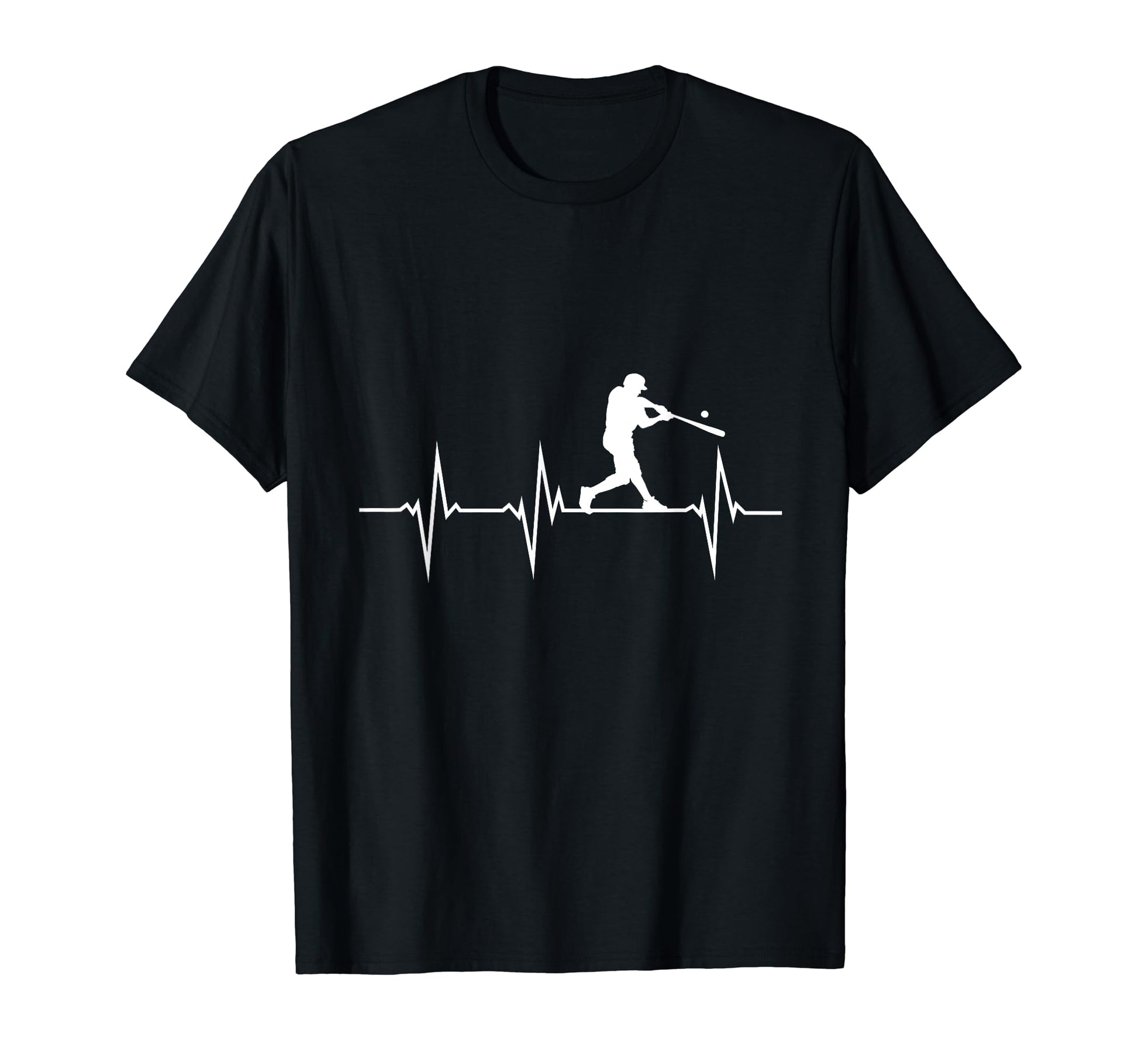 Funny Heartbeat Baseball Player T-Shirt - Casual Everyday Wear Unisex - T-Shirt, Sweatshirt, Hoodie