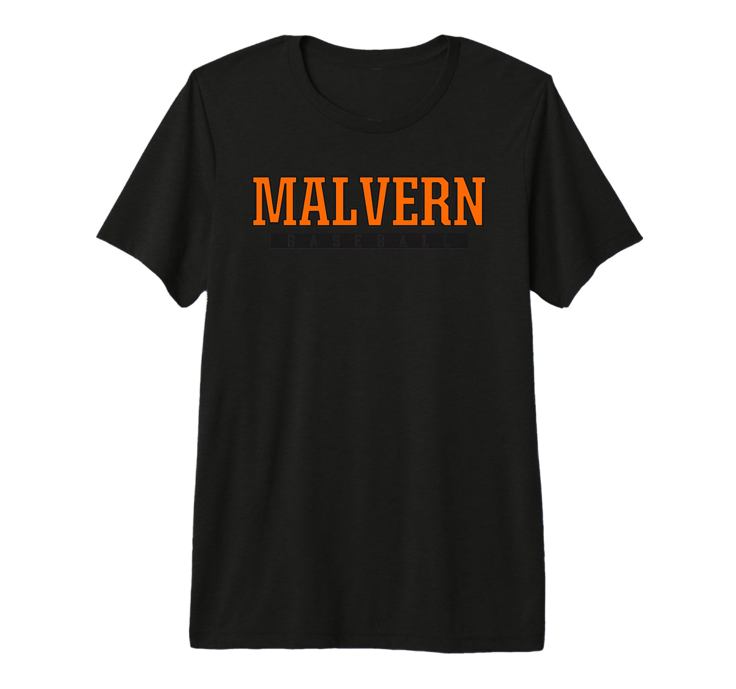 Malvern High School Baseball Tri Blend T-Shirt - Novelty Apparel for Adults - T-Shirt, Sweatshirt, Hoodie