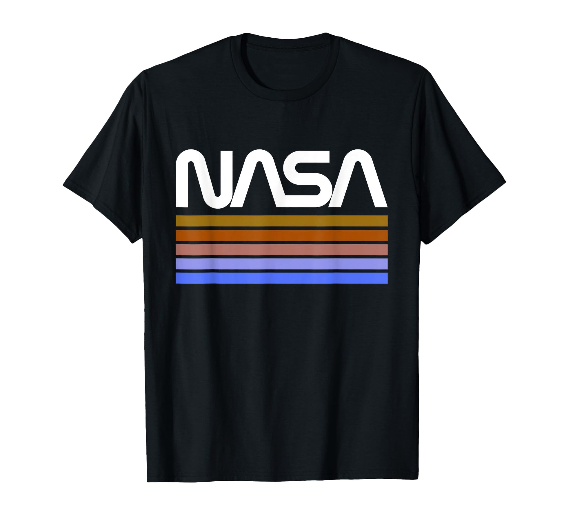 Nasa Stripe Worm Logo T-Shirt - Minimalist Print Men Women - T-Shirt, Sweatshirt, Hoodie