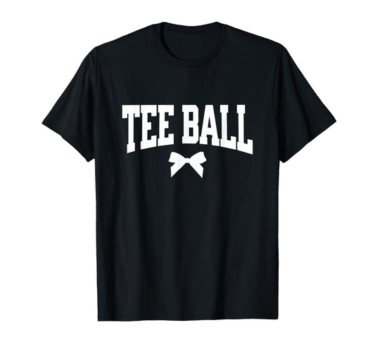 Ball Bow Gift T Ball Player Baseball T-Shirt - Custom Art Print Unisex - T-Shirt, Sweatshirt, Hoodie