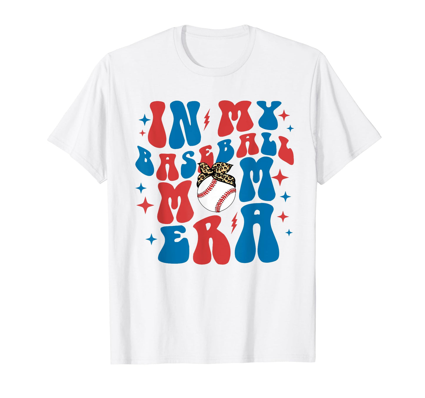 My Baseball Mom Era Groovy Mothers Day T-Shirt - Graphic Print for Adults - T-Shirt, Sweatshirt, Hoodie