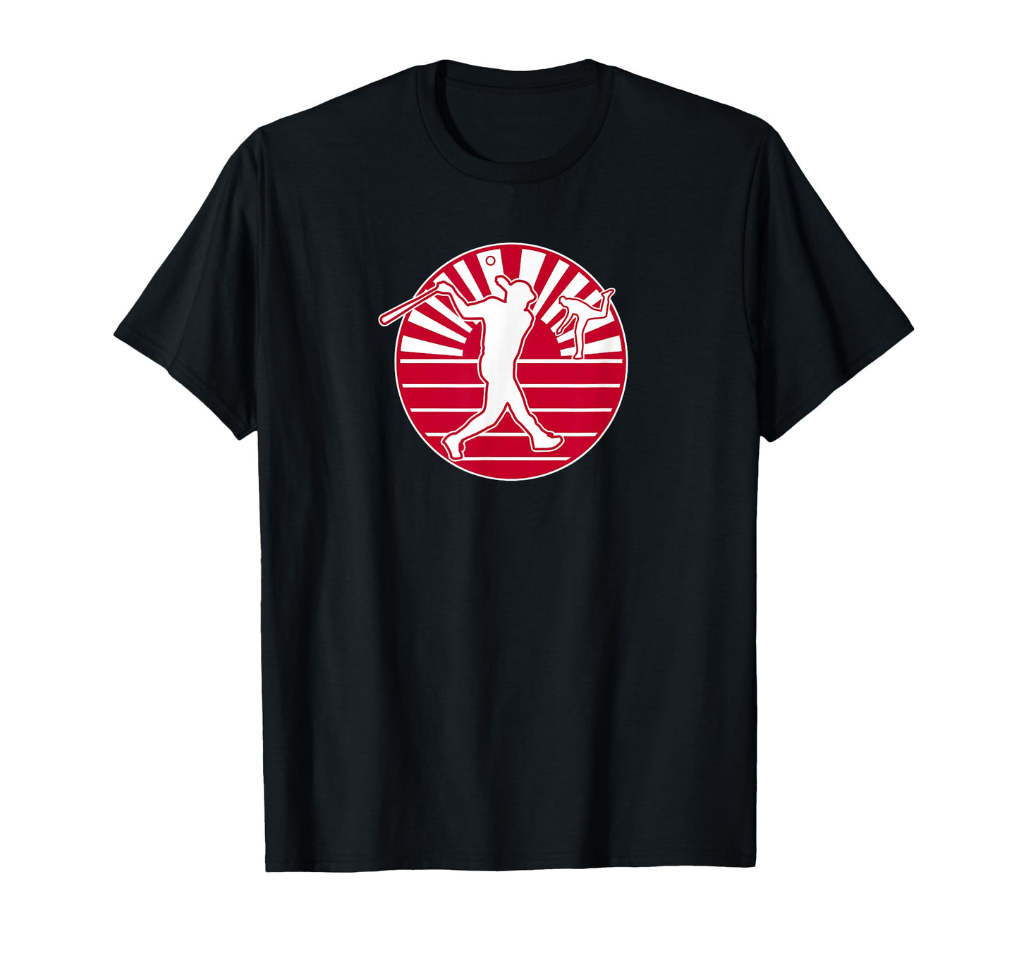 Japanese Flag Baseball Home Run T-Shirt - Novelty Apparel for Adults - T-Shirt, Sweatshirt, Hoodie