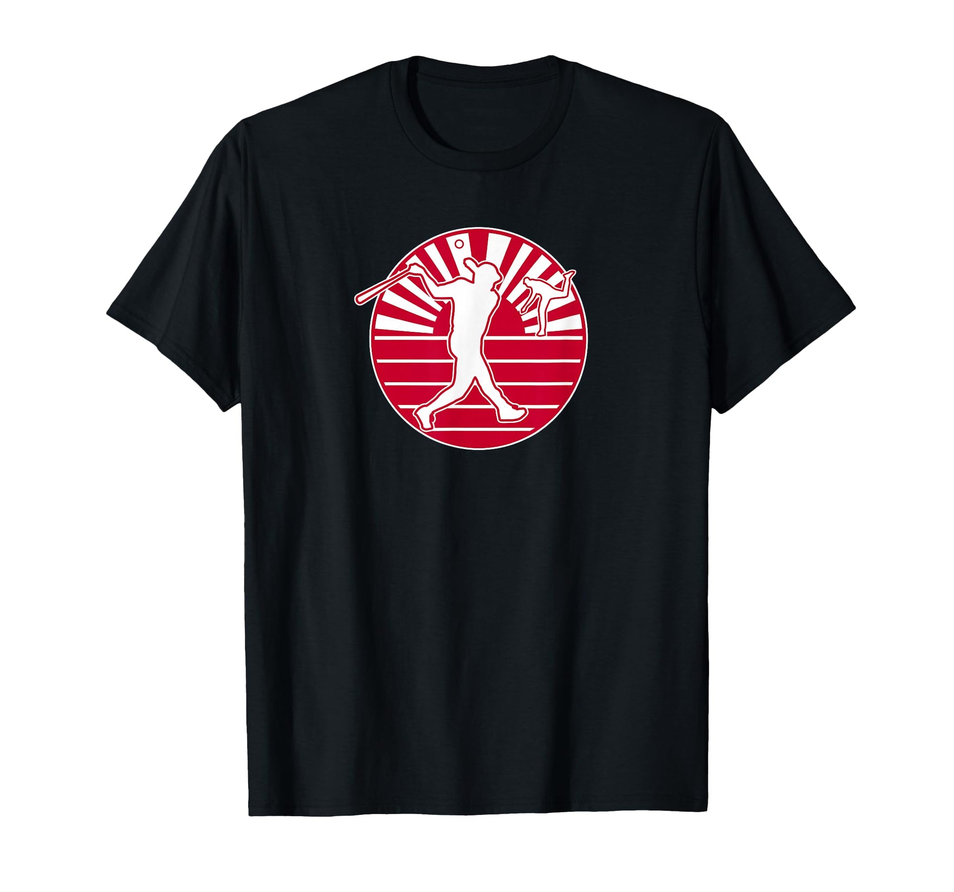Japanese Flag Baseball Home Run T-Shirt - Novelty Apparel for Adults - T-Shirt, Sweatshirt, Hoodie