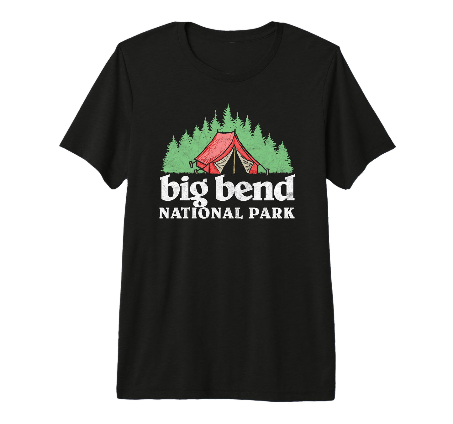 Big Bend National Park Tent Camping Tri T-Shirt - Unique Graphic Men Women - T-Shirt, Sweatshirt, Hoodie