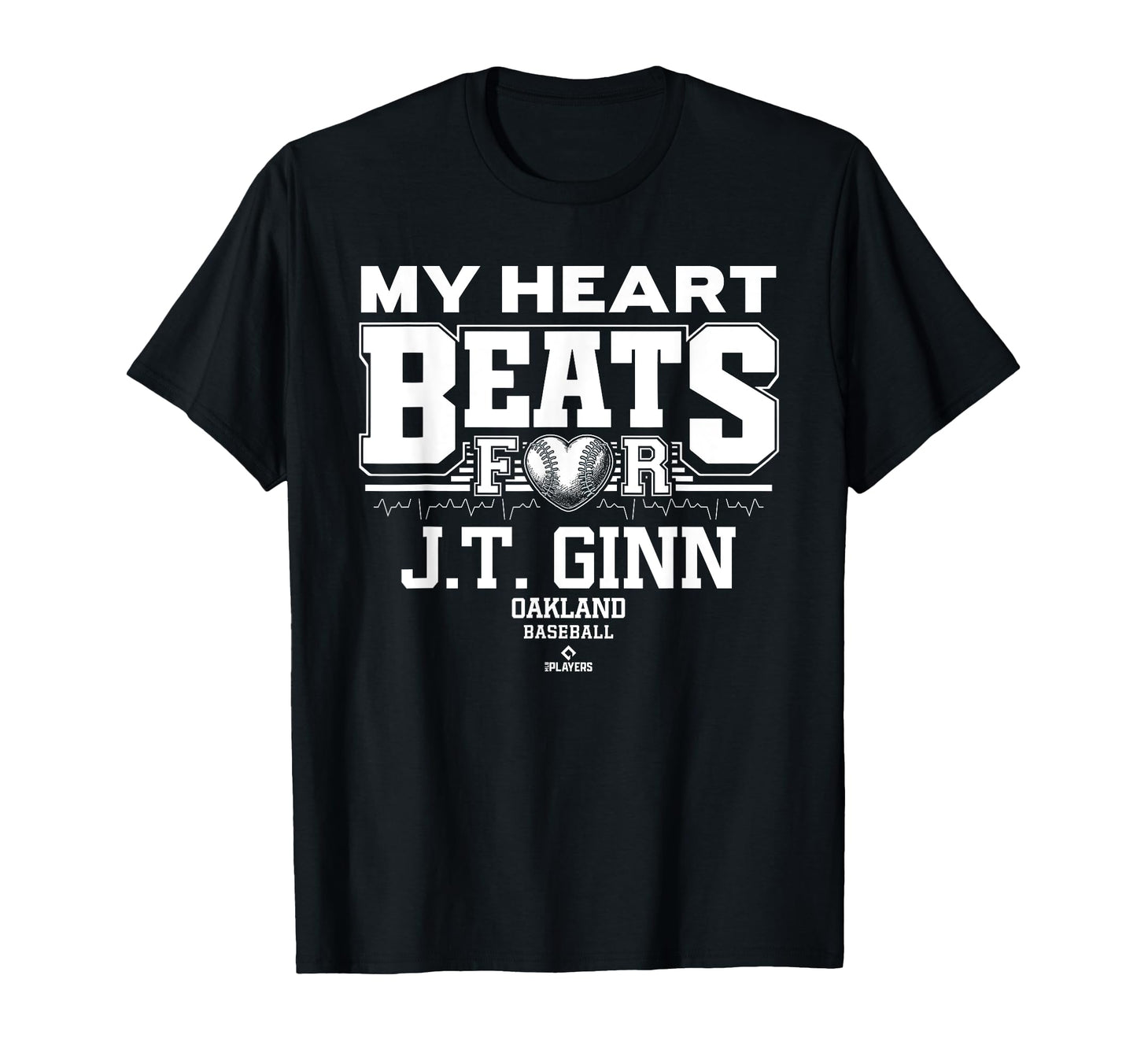 My Heart Beats J T Ginn Oakland T-Shirt - Unique Graphic Men Women - T-Shirt, Sweatshirt, Hoodie