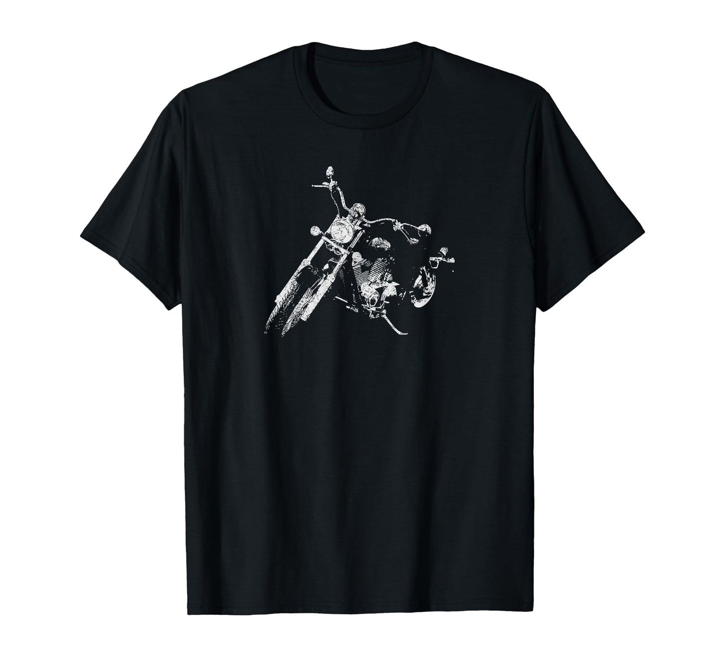 Distressed American Biker T-Shirt - Casual Everyday Wear for Adults - T-Shirt, Sweatshirt, Hoodie