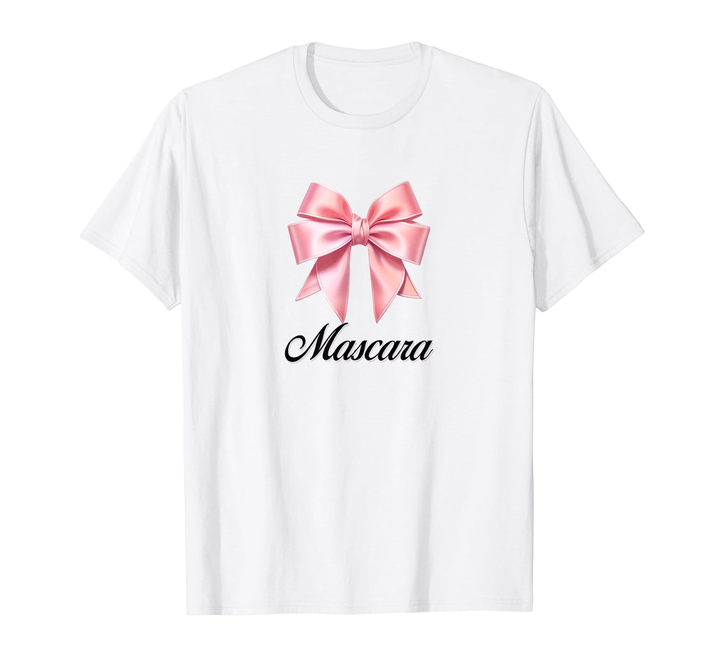 Mascara Bow Coquette Bow Girlcore Y2K T-Shirt - Novelty Apparel Unisex - T-Shirt, Sweatshirt, Hoodie