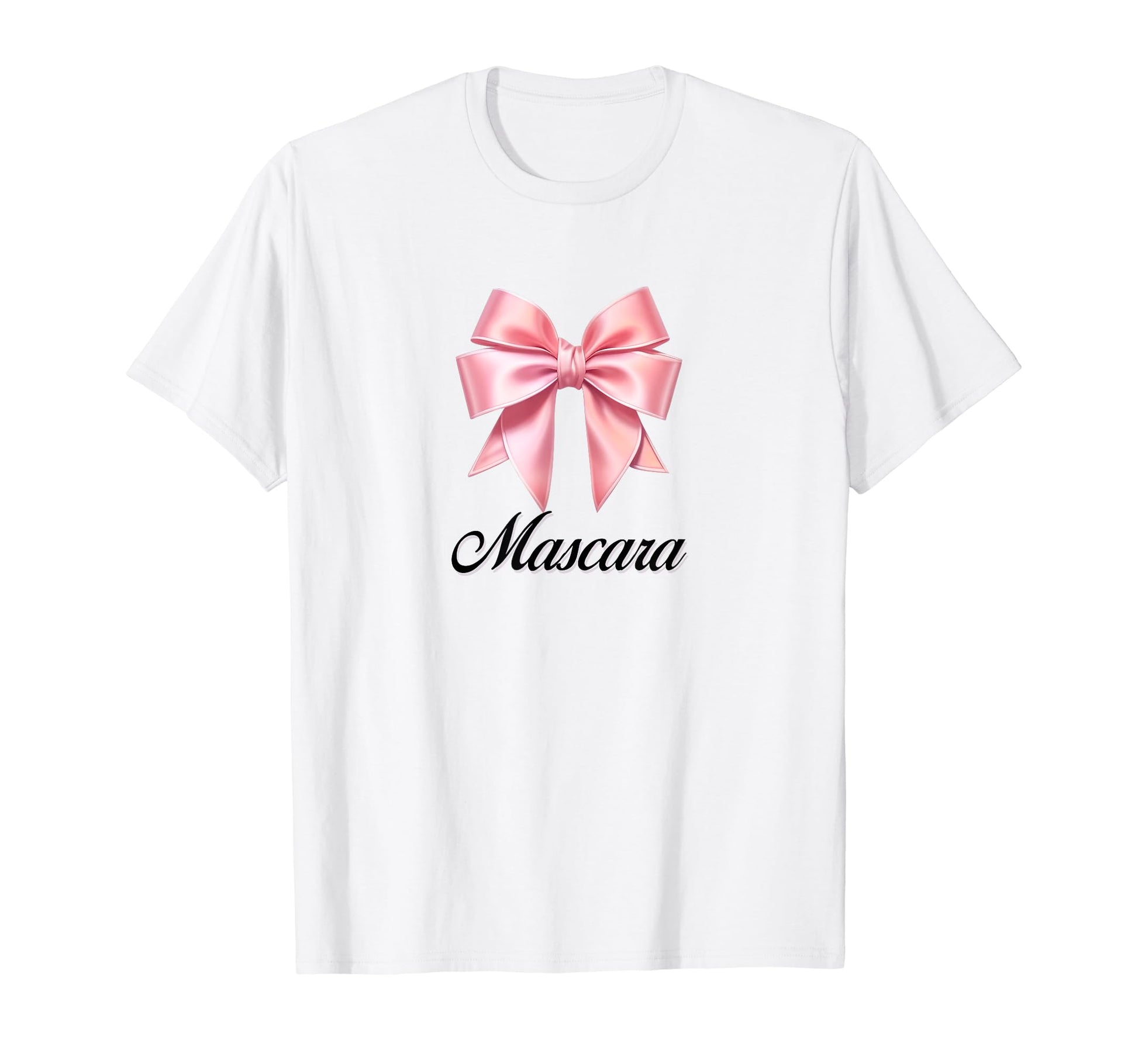 Mascara Bow Coquette Bow Girlcore Y2K T-Shirt - Novelty Apparel Unisex - T-Shirt, Sweatshirt, Hoodie
