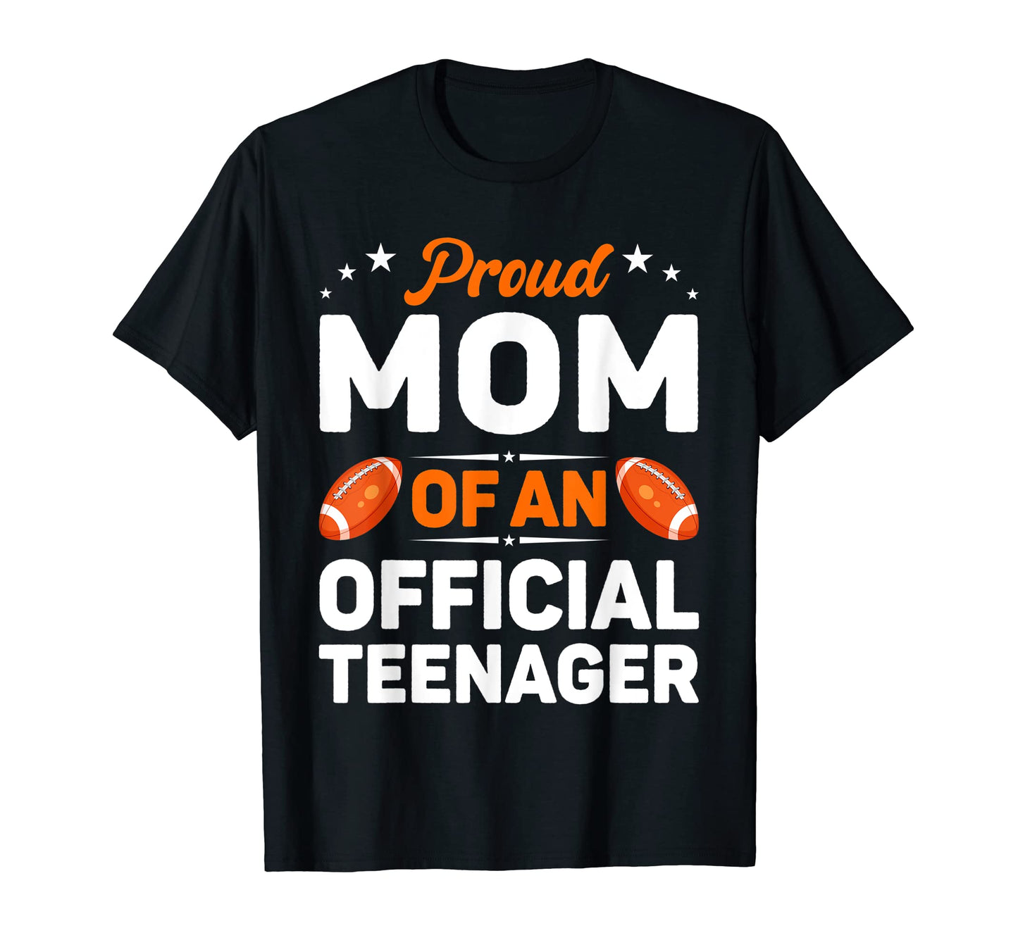 Proud Mom Teenager Baseball 13Th Birthday T-Shirt - Novelty Apparel Unisex - T-Shirt, Sweatshirt, Hoodie