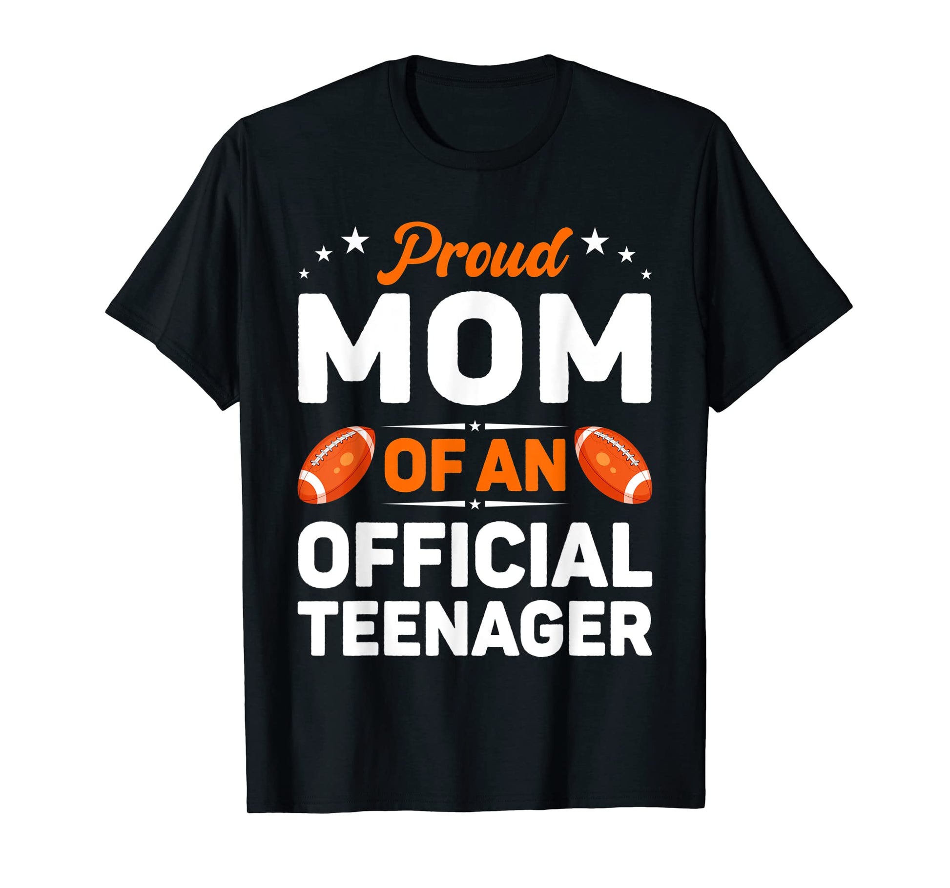 Proud Mom Teenager Baseball 13Th Birthday T-Shirt - Novelty Apparel Unisex - T-Shirt, Sweatshirt, Hoodie
