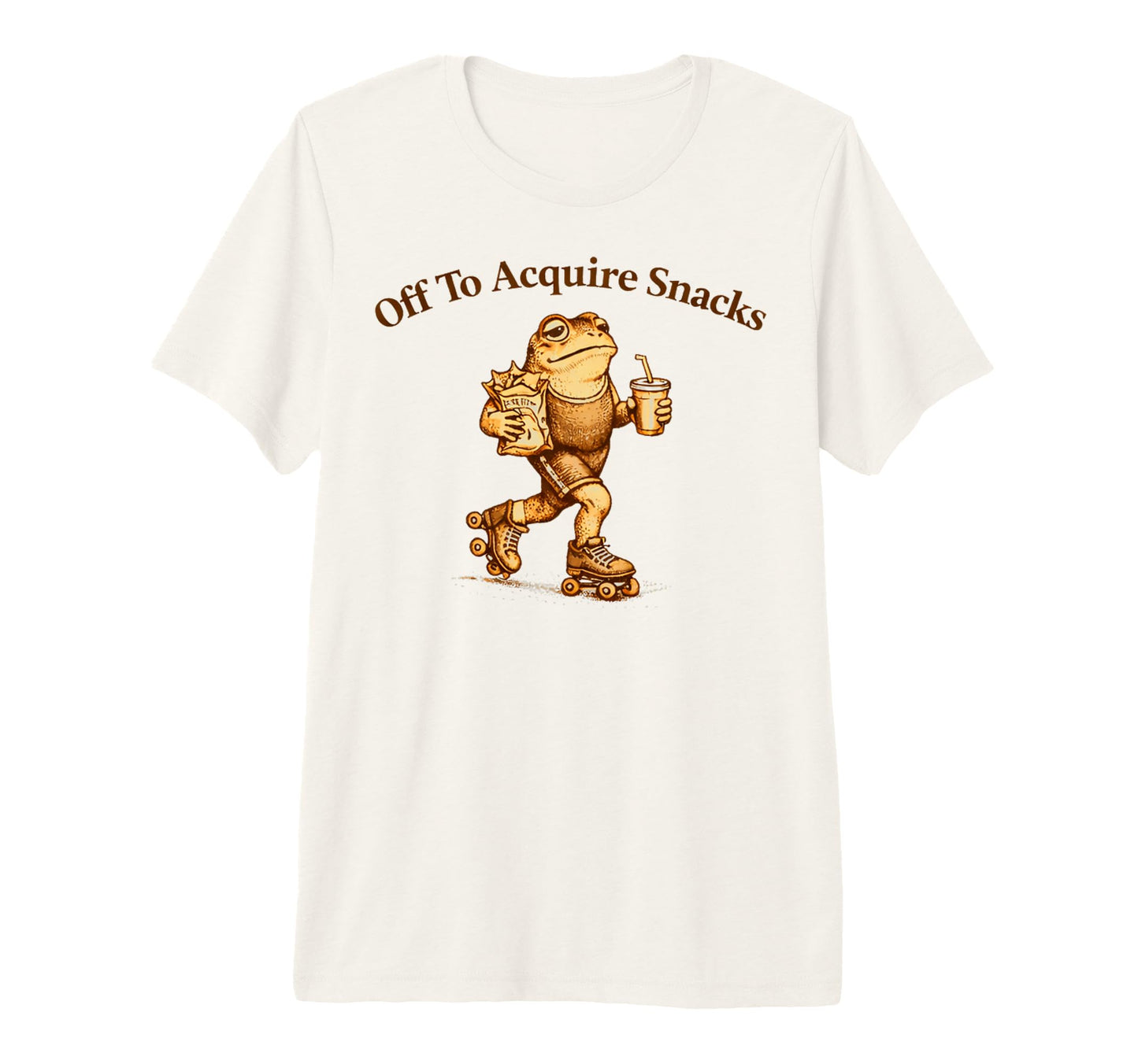 Off To Acquire Snacks Funny Frog Snack T-Shirt - Aesthetic Graphic Unisex - T-Shirt, Sweatshirt, Hoodie