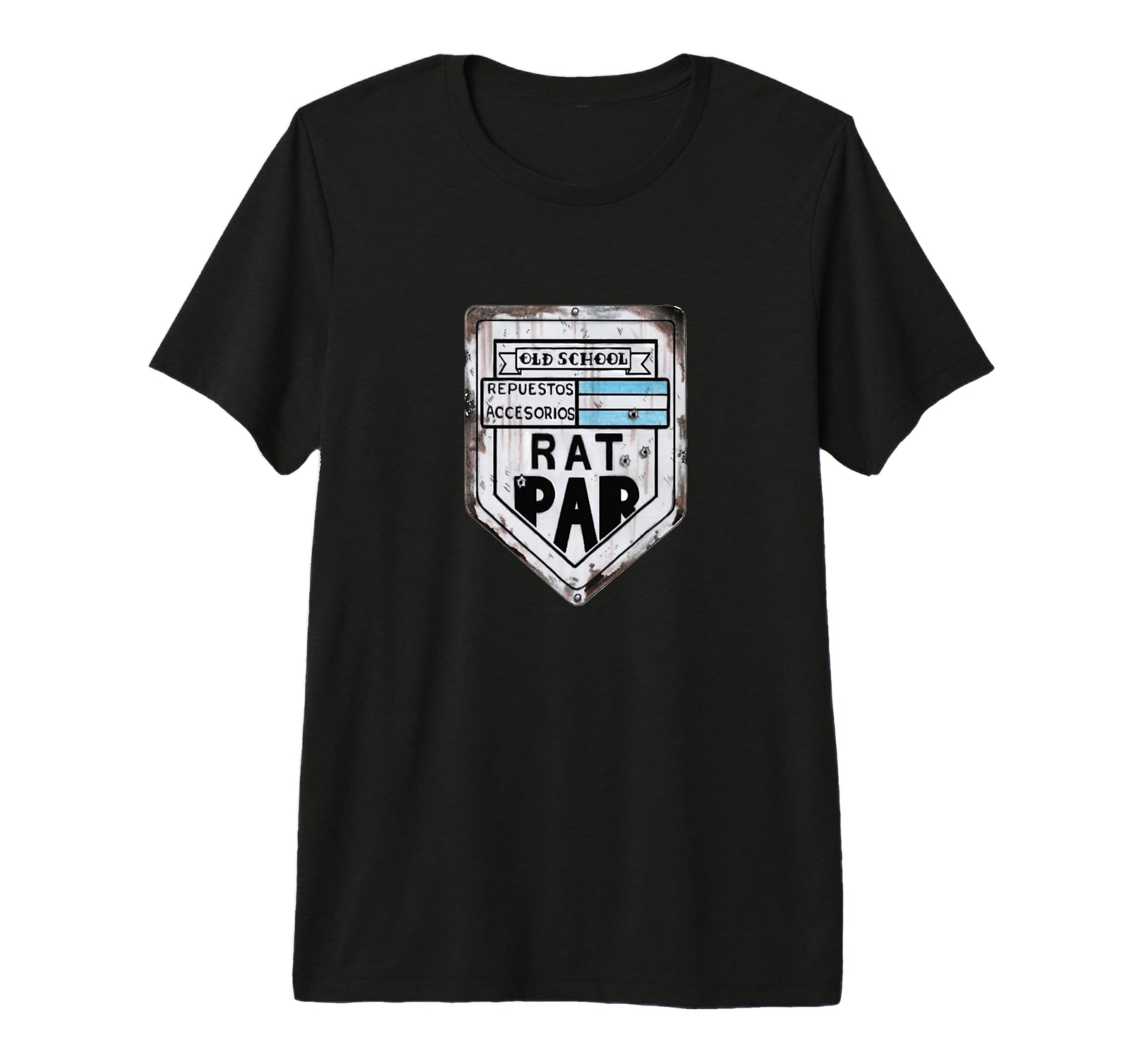 Rat Motorcycle Old School Ruta 9 Argentina T-Shirt - Trendy Graphic Unisex - T-Shirt, Sweatshirt, Hoodie