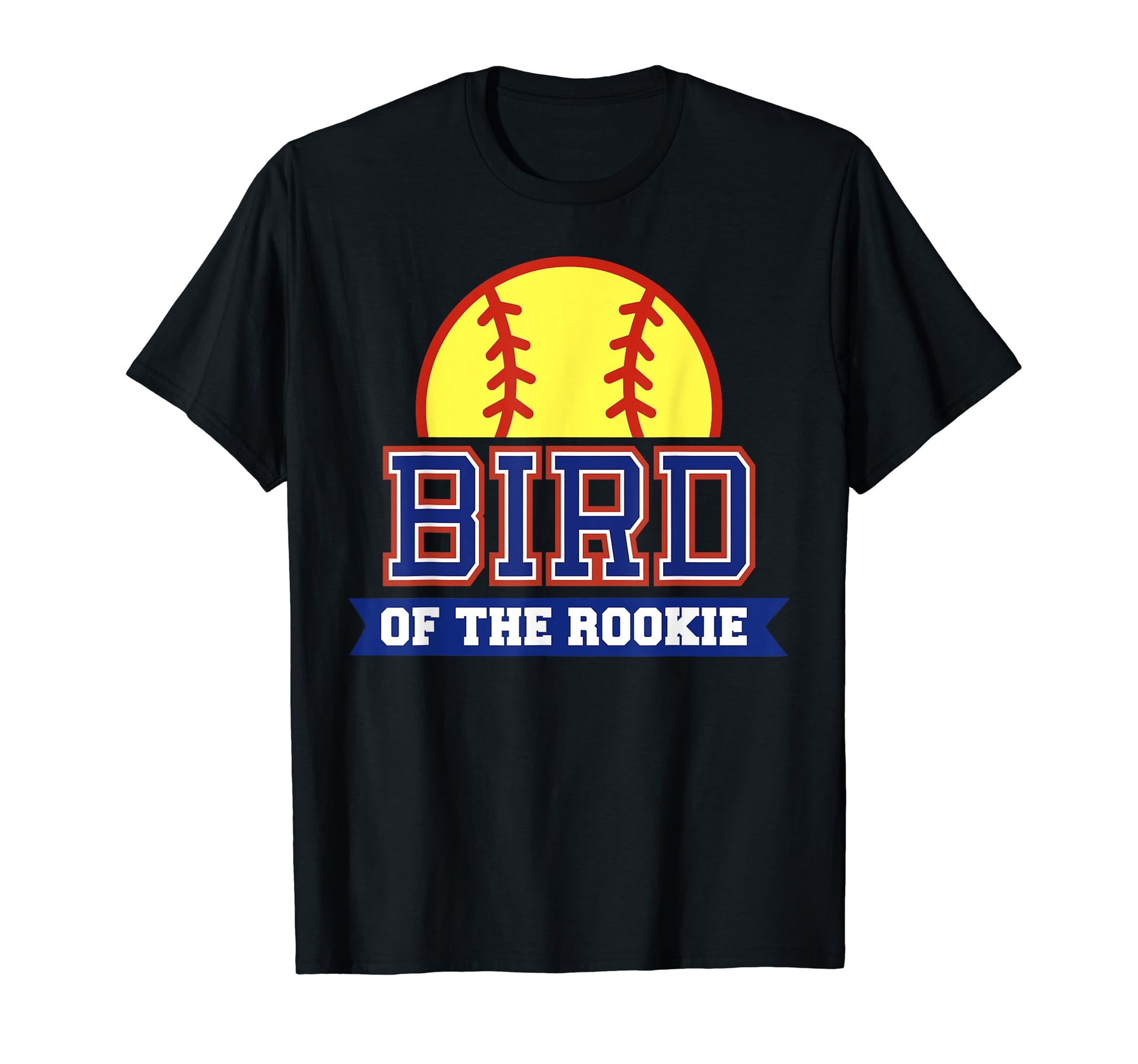 Bird Rookie 1St Birthday Softball Theme T-Shirt - Trendy Graphic Unisex - T-Shirt, Sweatshirt, Hoodie