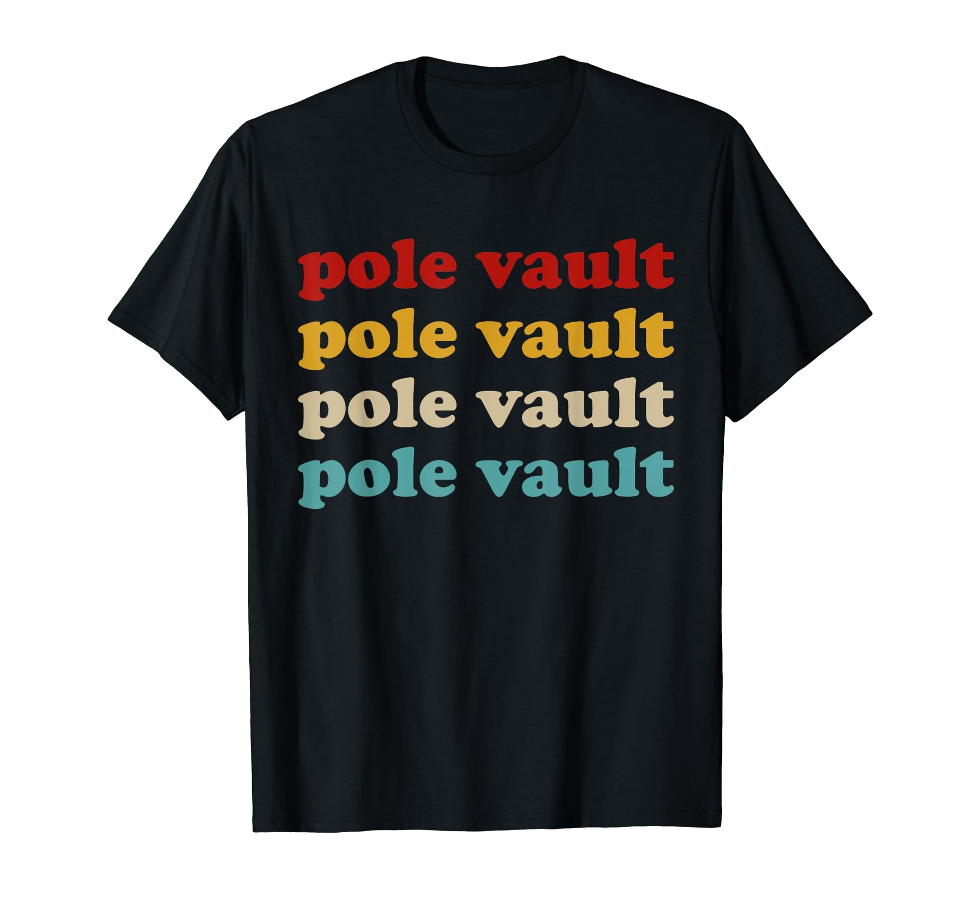 Pole Vault Typography Pole Vault T-Shirt - Custom Art Print for Adults - T-Shirt, Sweatshirt, Hoodie