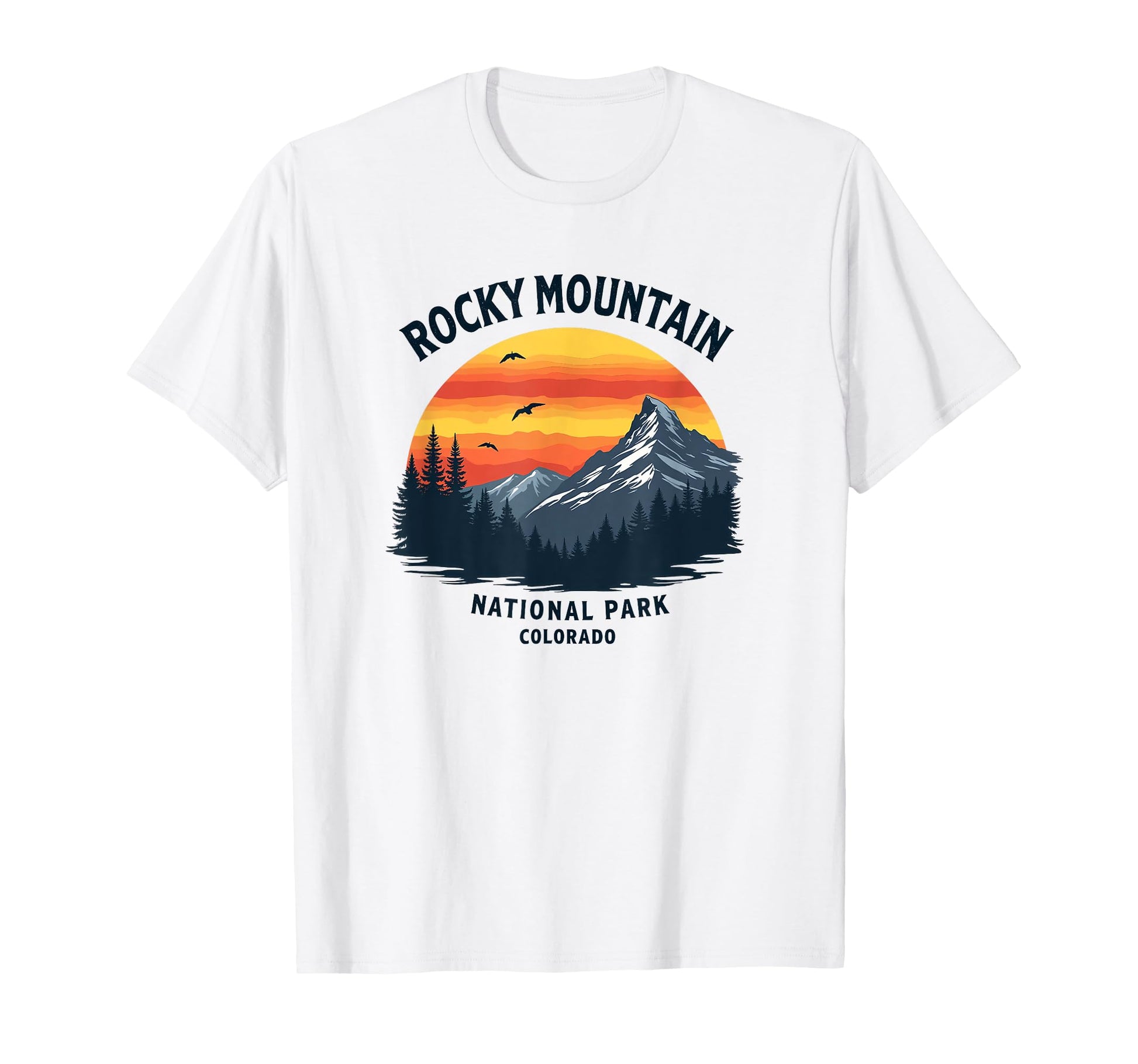 Scenic Rocky Mountains National Park T-Shirt - Aesthetic Graphic Unisex - T-Shirt, Sweatshirt, Hoodie