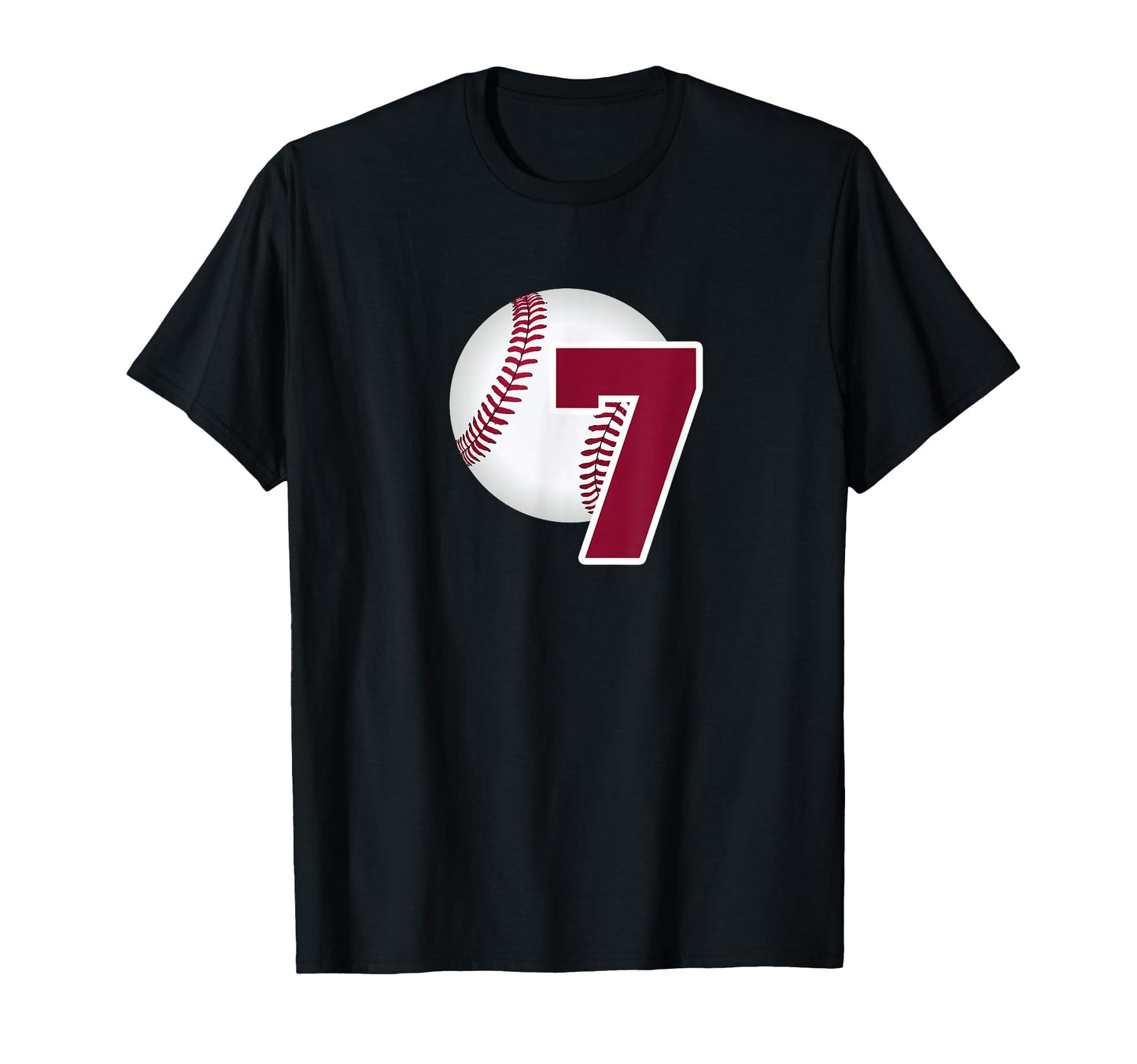 7Th Birthday Baseball Inspired 7 T-Shirt - Aesthetic Graphic for Adults - T-Shirt, Sweatshirt, Hoodie
