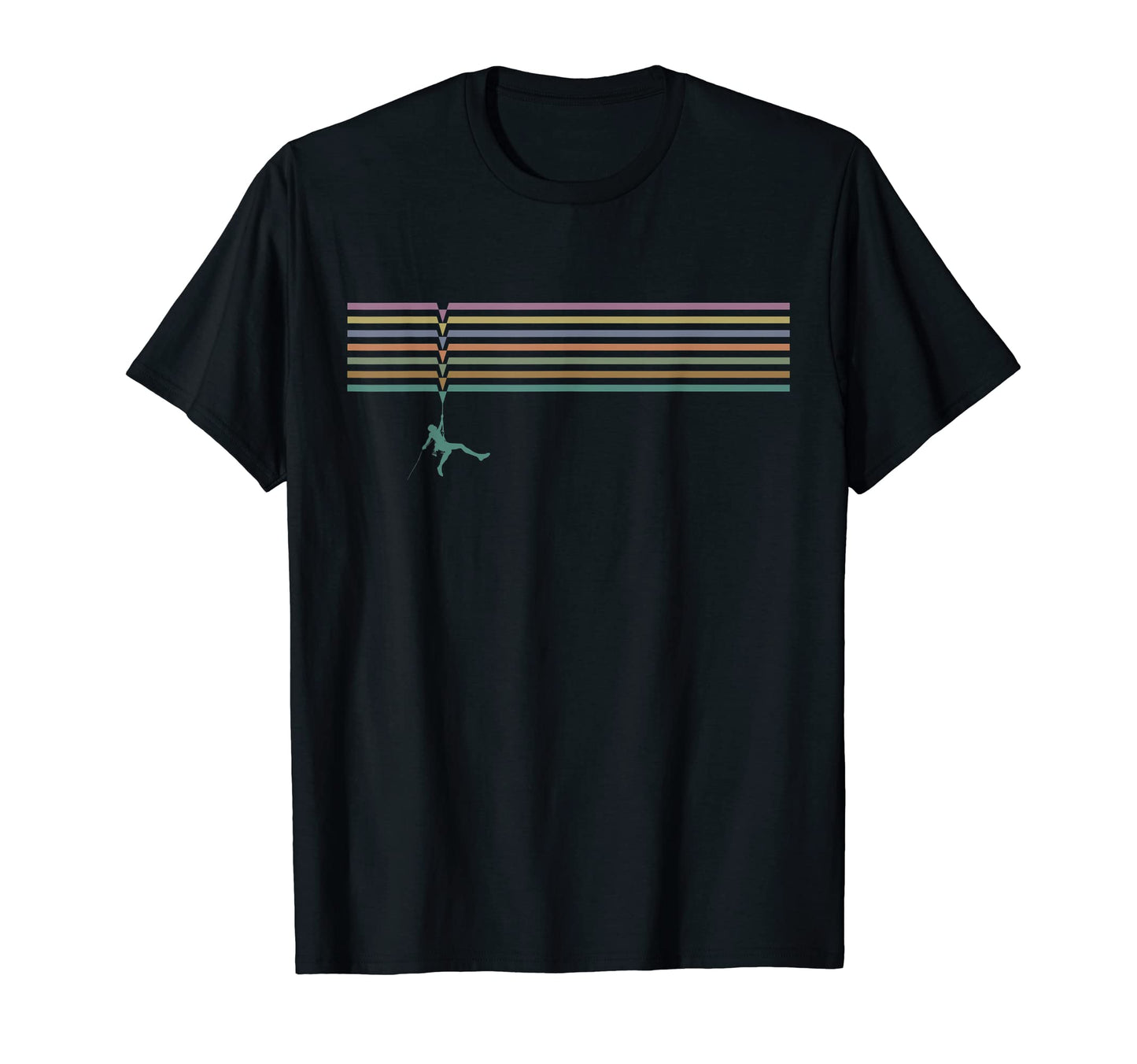 Hanging Rock Climber Climbing T-Shirt - Novelty Apparel for Adults - T-Shirt, Sweatshirt, Hoodie