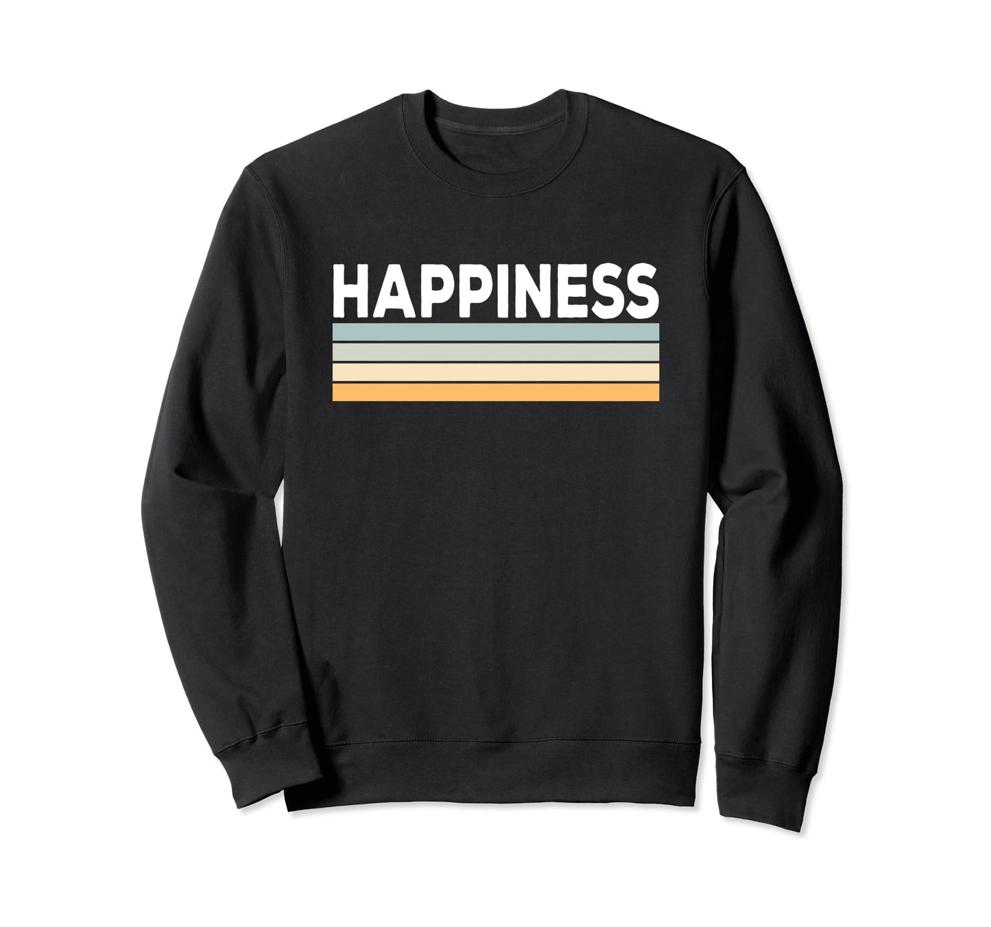 Happiness Sunset Horizontal Stripes Sweatshirt - Novelty Apparel Men Women - T-Shirt, Sweatshirt, Hoodie