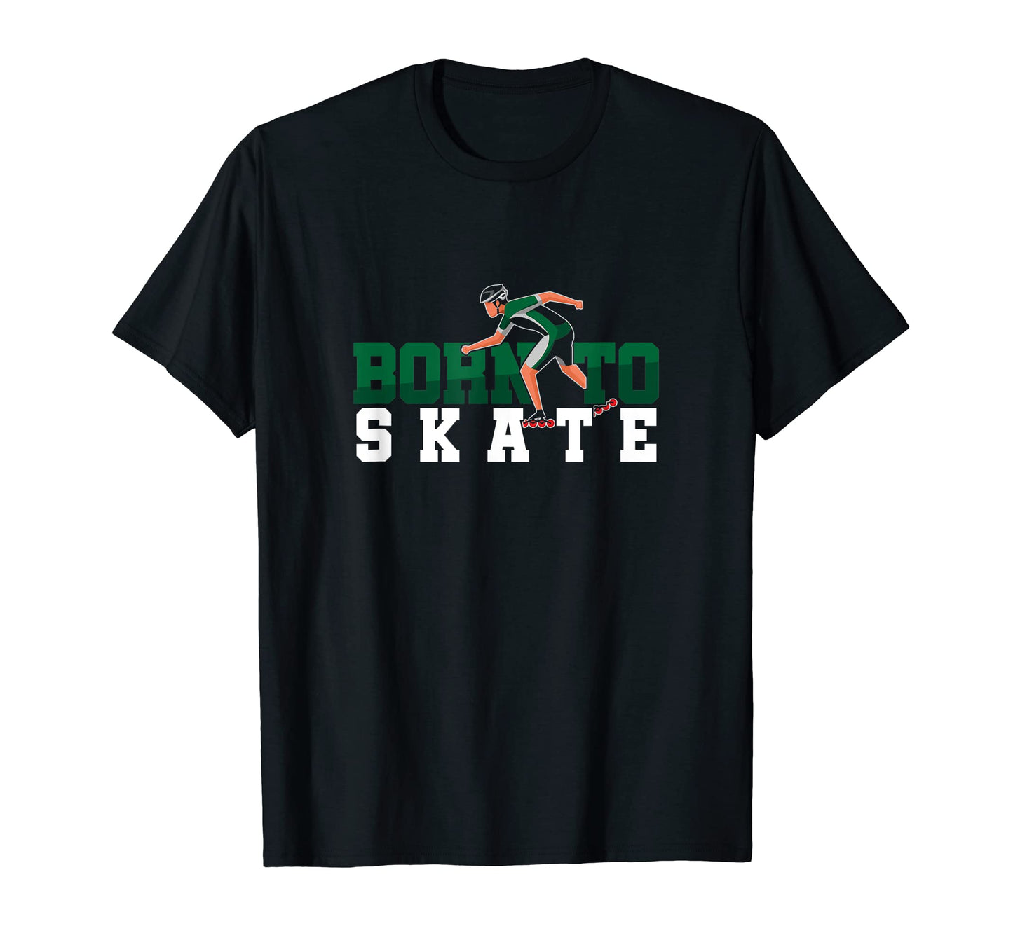 Skater Born To Skate Skating Roller T-Shirt - Aesthetic Graphic for Adults - T-Shirt, Sweatshirt, Hoodie