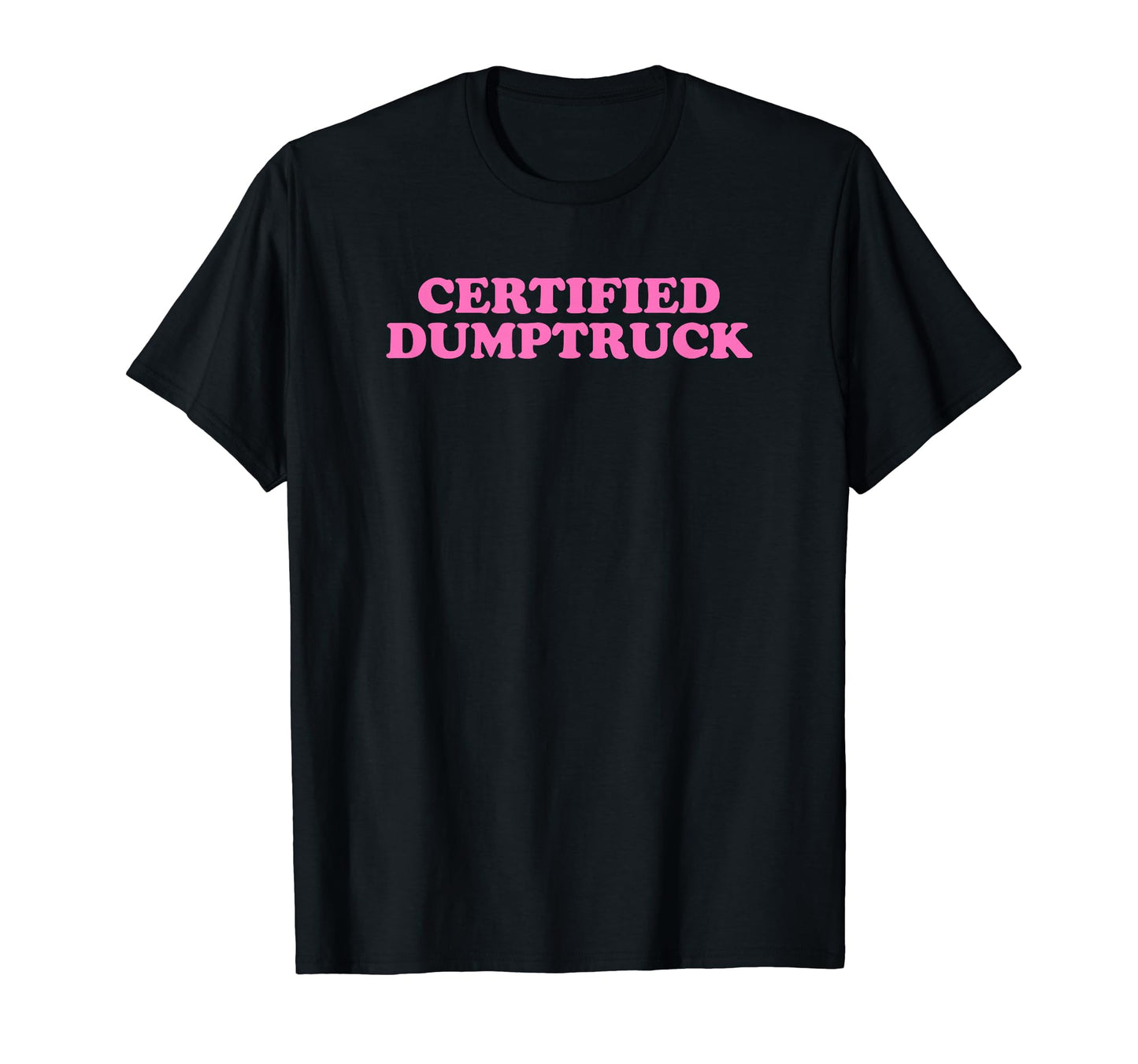 Certified Dumptruck Funny Y2K T-Shirt - Fun Novelty Design for Adults - T-Shirt, Sweatshirt, Hoodie