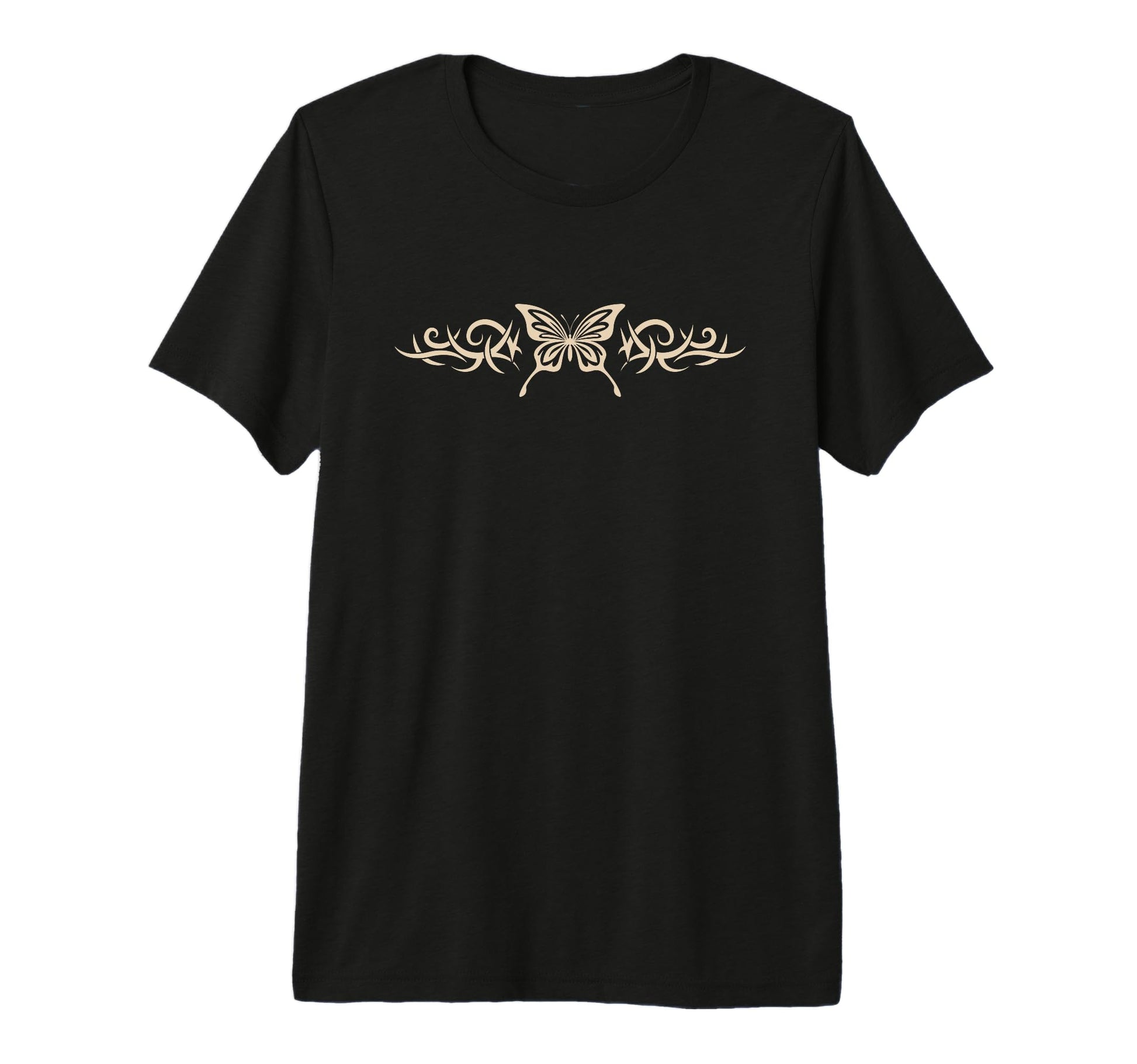 Butterfly Tattoo Fairycore Dark T-Shirt - Streetwear Style Men Women - T-Shirt, Sweatshirt, Hoodie