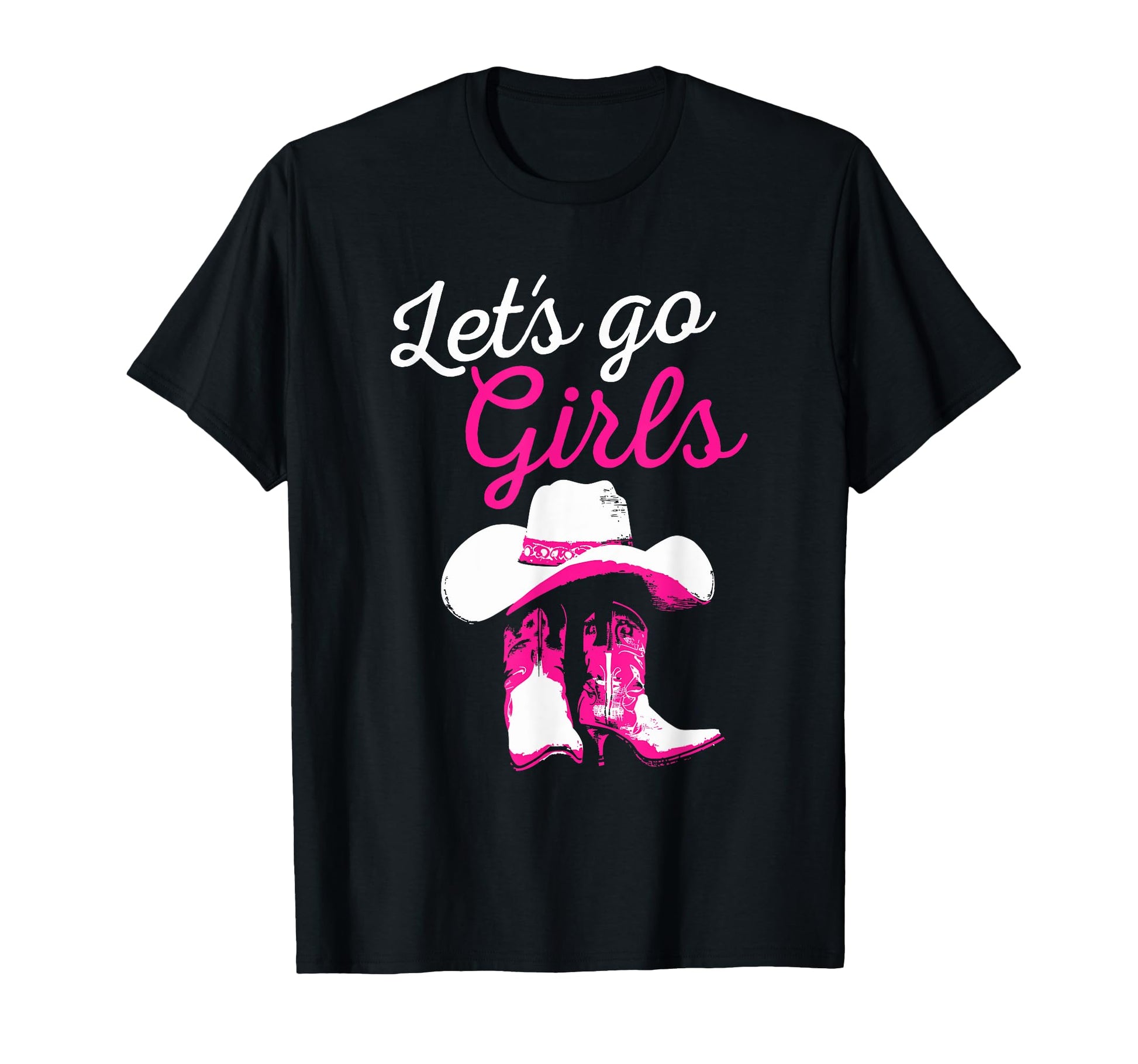 Lets Go Western Bridal Bachelorette T-Shirt - Minimalist Print for Adults - T-Shirt, Sweatshirt, Hoodie
