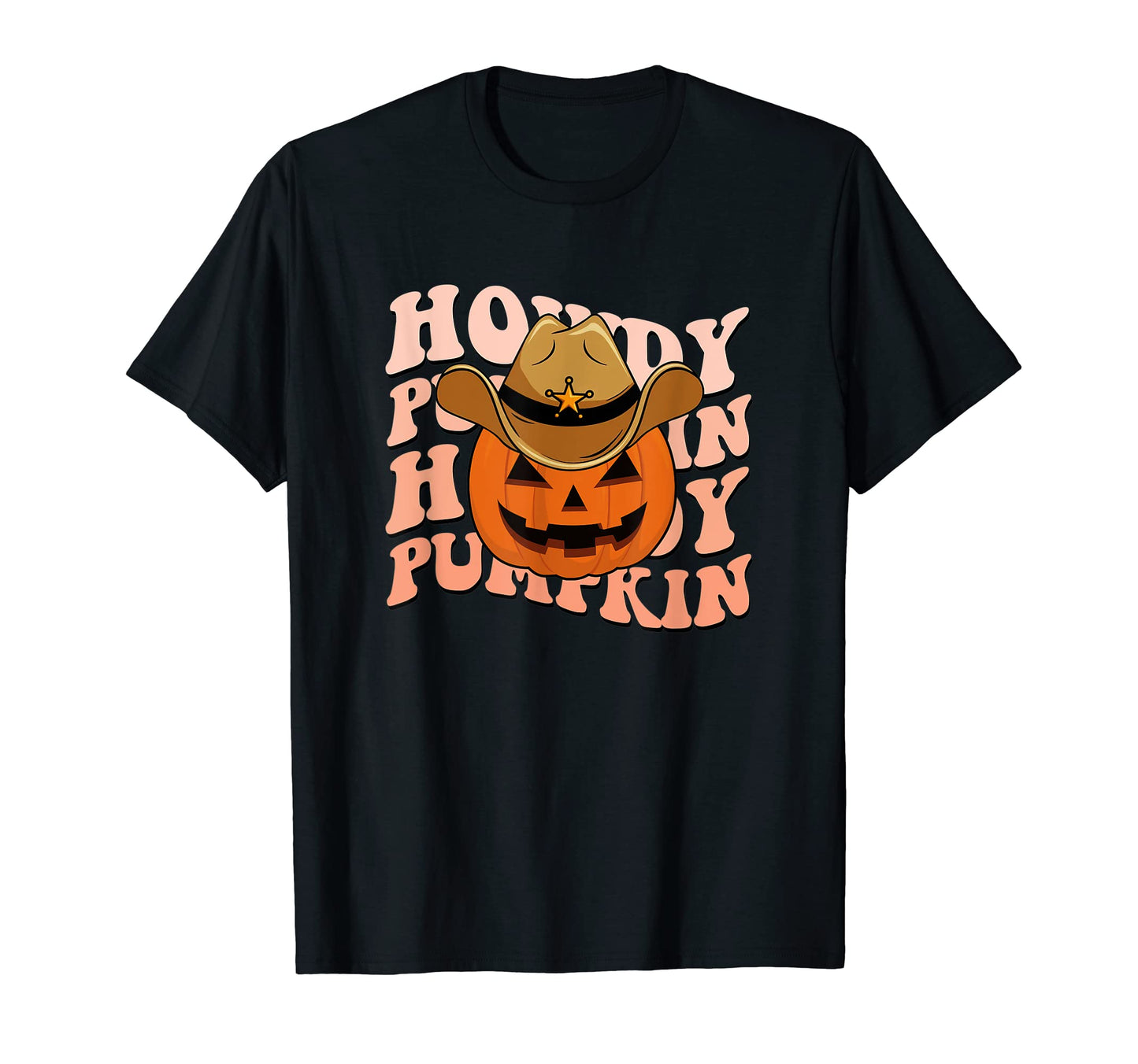 Howdy Pumpkin Fall Autumn Western T-Shirt - Minimalist Print Men Women - T-Shirt, Sweatshirt, Hoodie