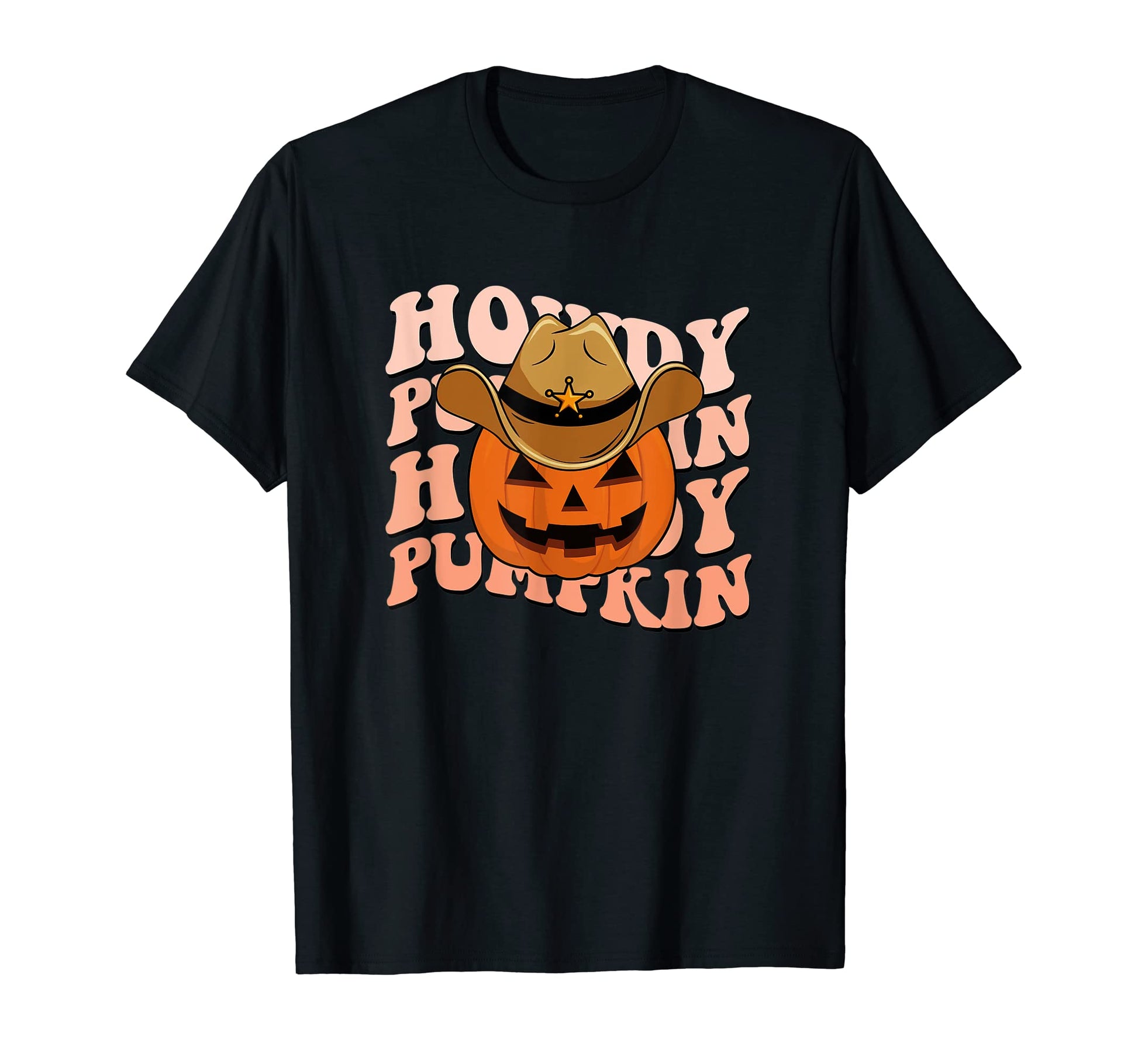 Howdy Pumpkin Fall Autumn Western T-Shirt - Minimalist Print Men Women - T-Shirt, Sweatshirt, Hoodie
