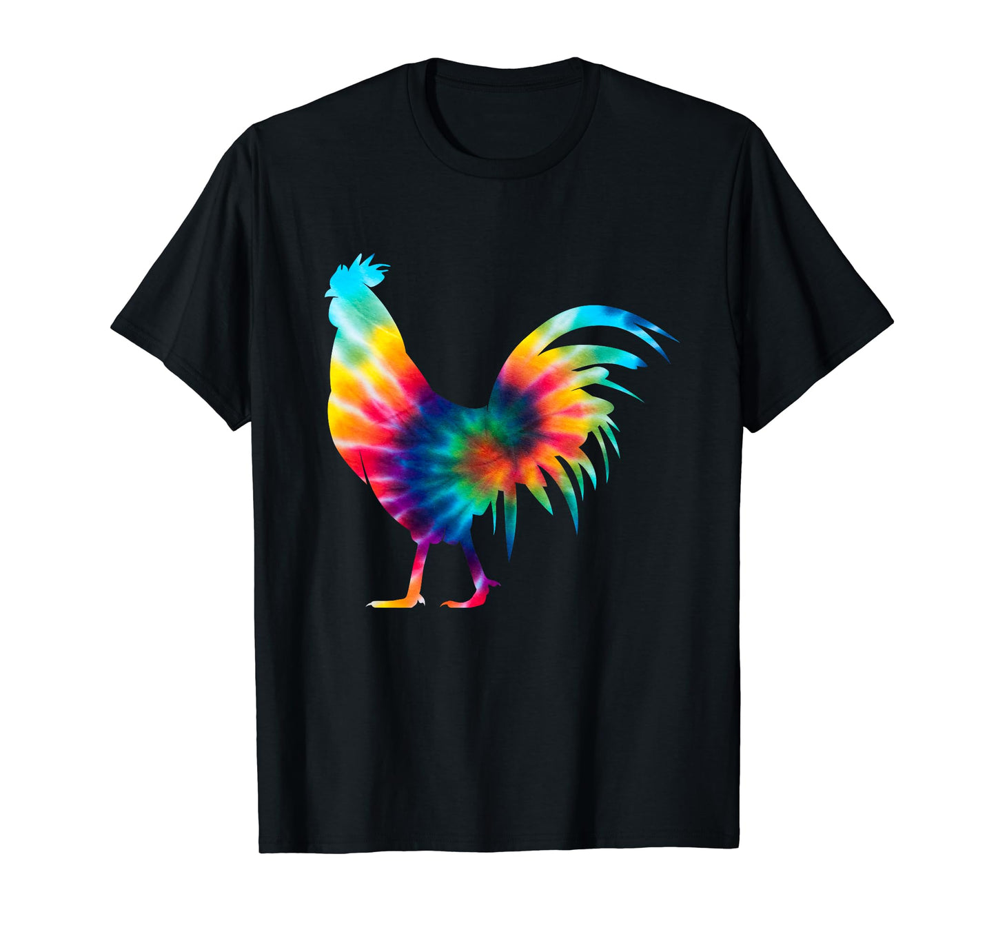 Funny Rooster Tie Dye Psychedelic T-Shirt - Aesthetic Graphic Unisex - T-Shirt, Sweatshirt, Hoodie